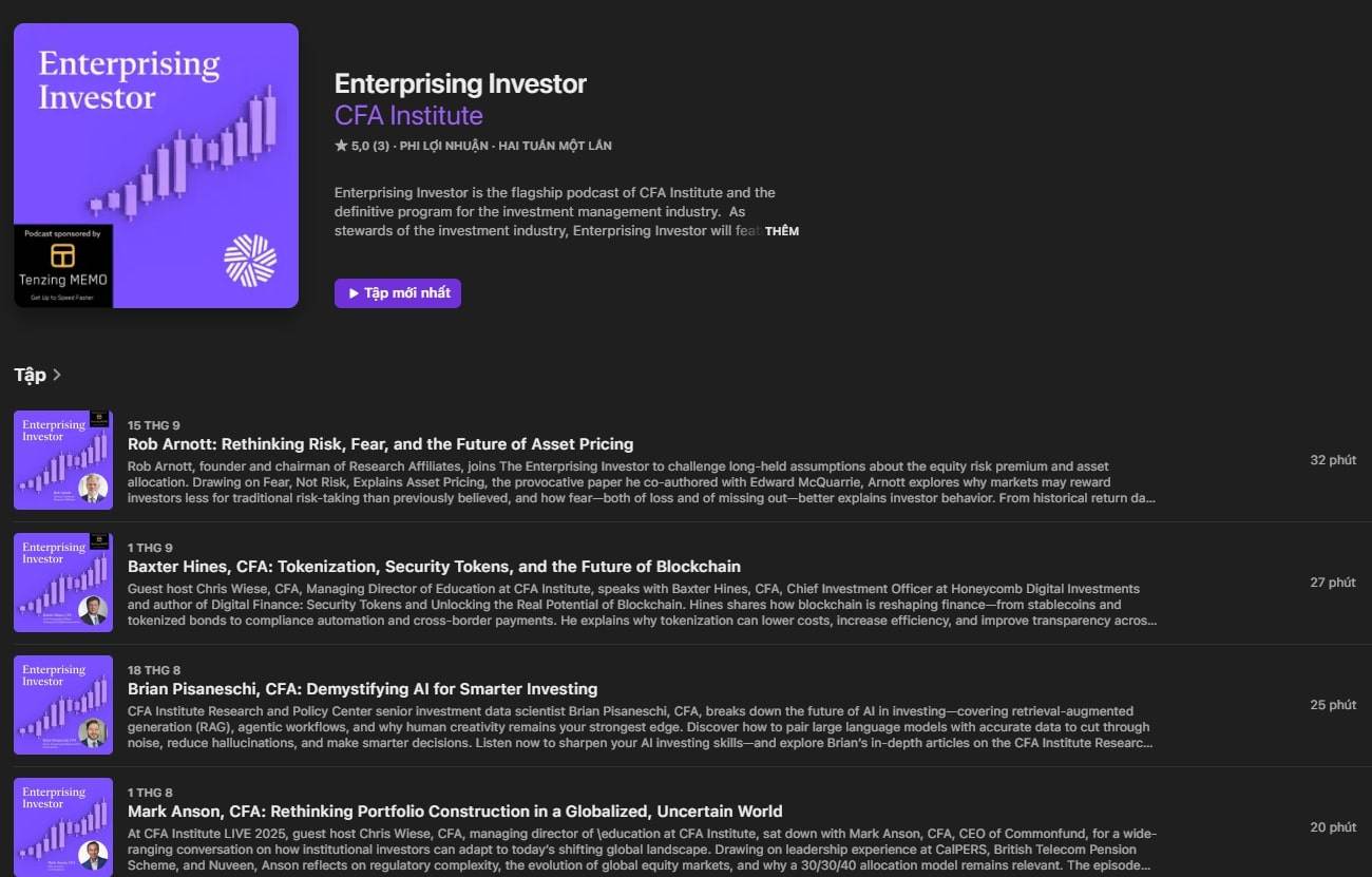 Tài liệu CFA - Podcast Enterprising Investor 