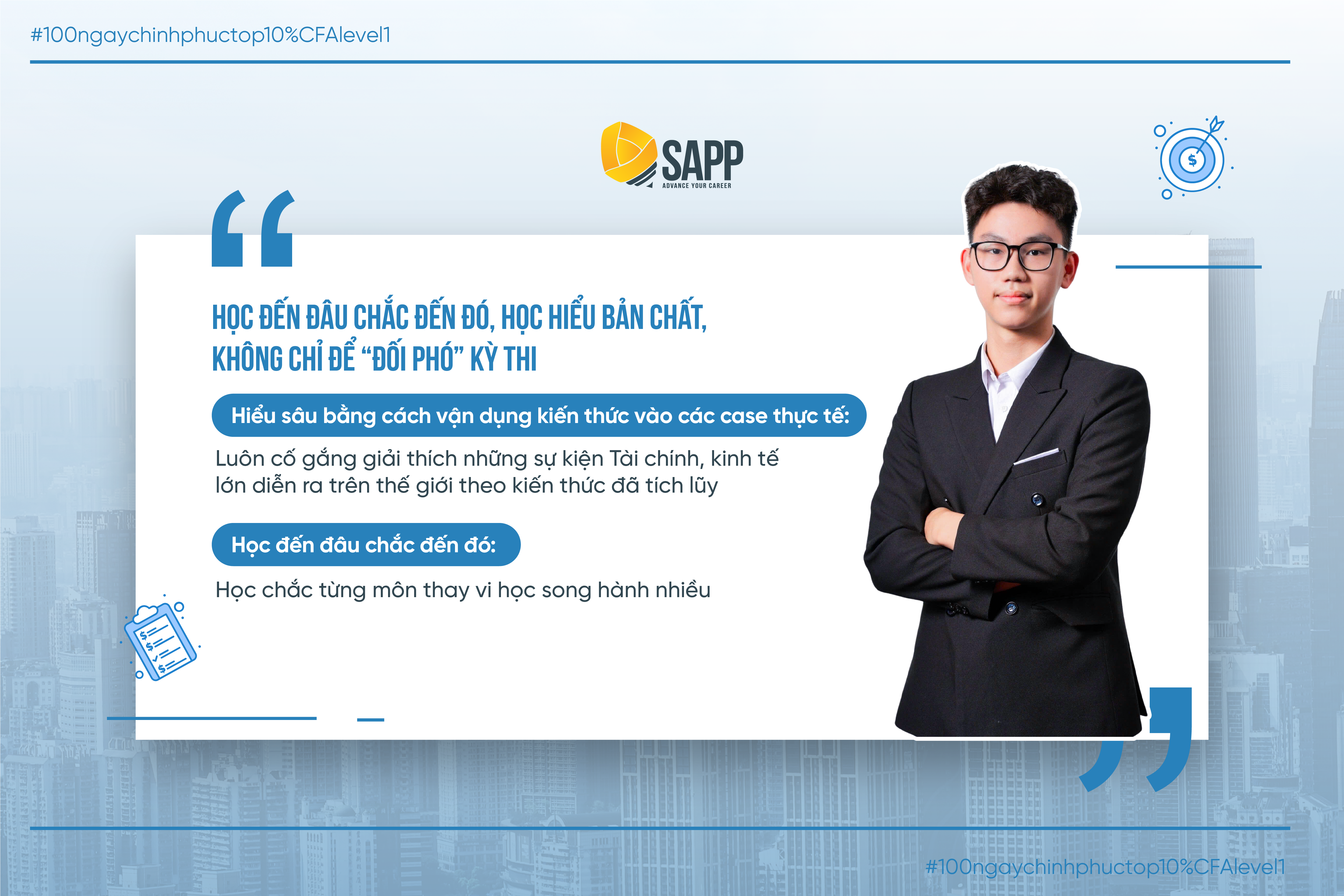 Học viên CFA Online Top 10% Lê Tiến Anh