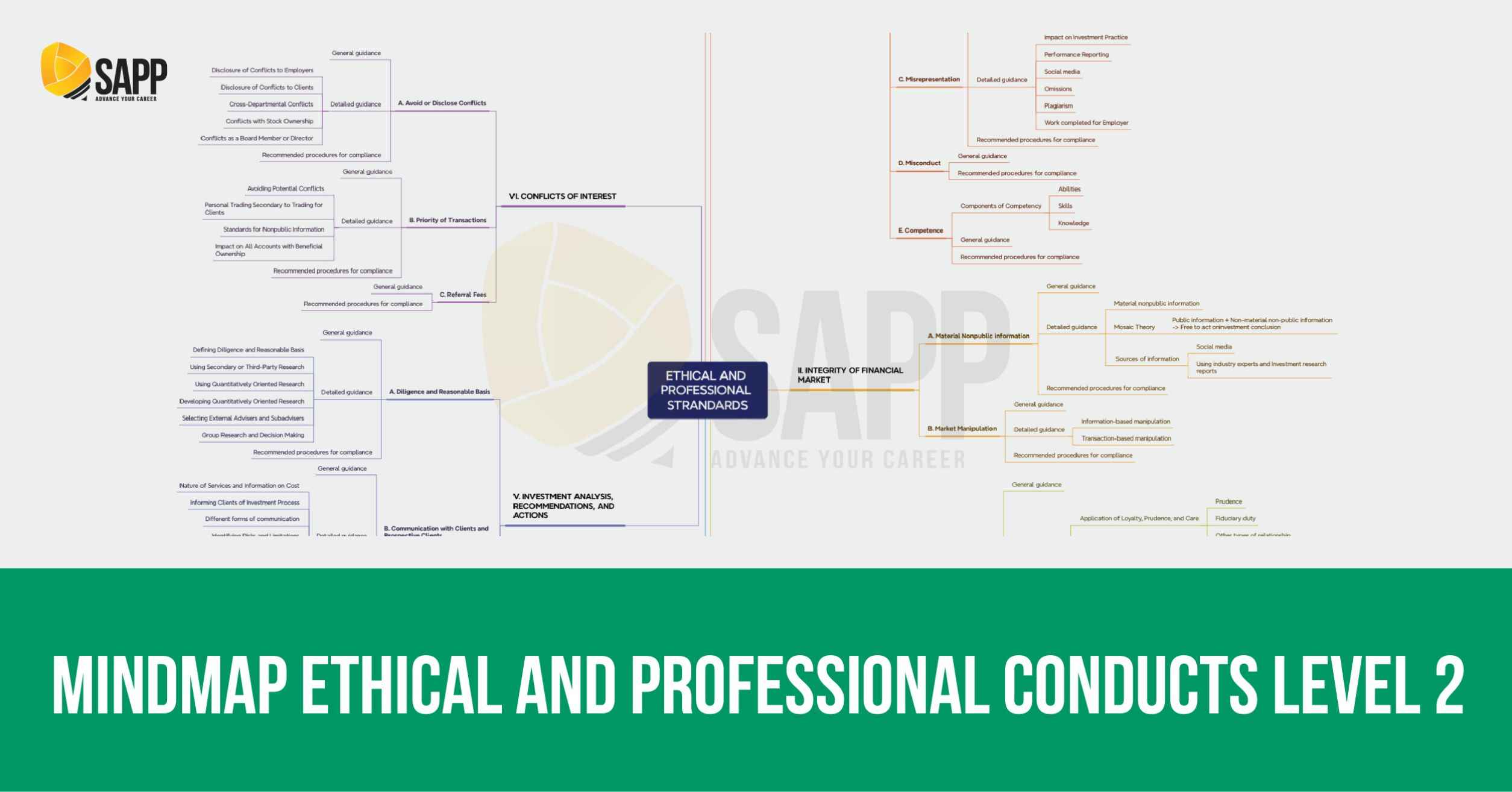 Ethical and Professional conducts mindmap