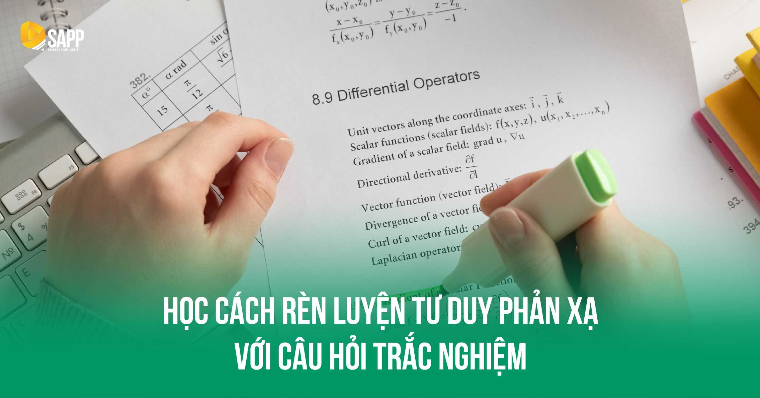 Học cách xử lý câu hỏi trắc nghiệm