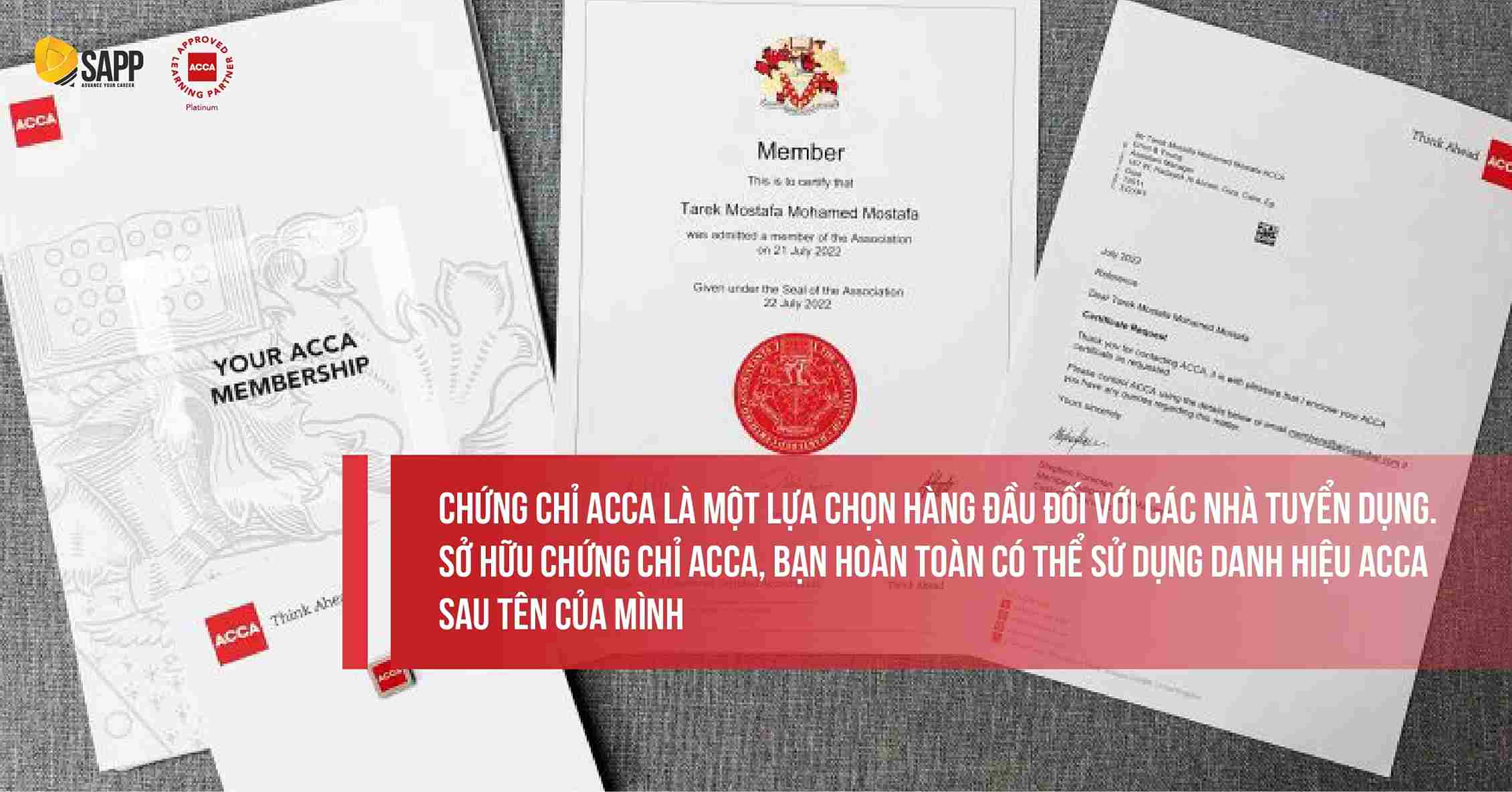 Sử dụng danh vị ACCA Member 
