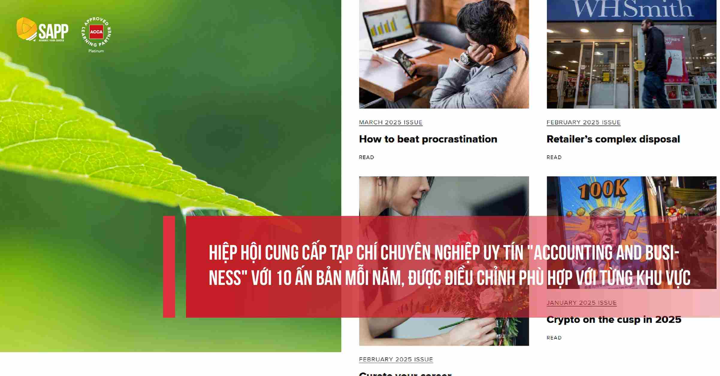 Tạp chí Accounting and Business dành cho ACCA member 