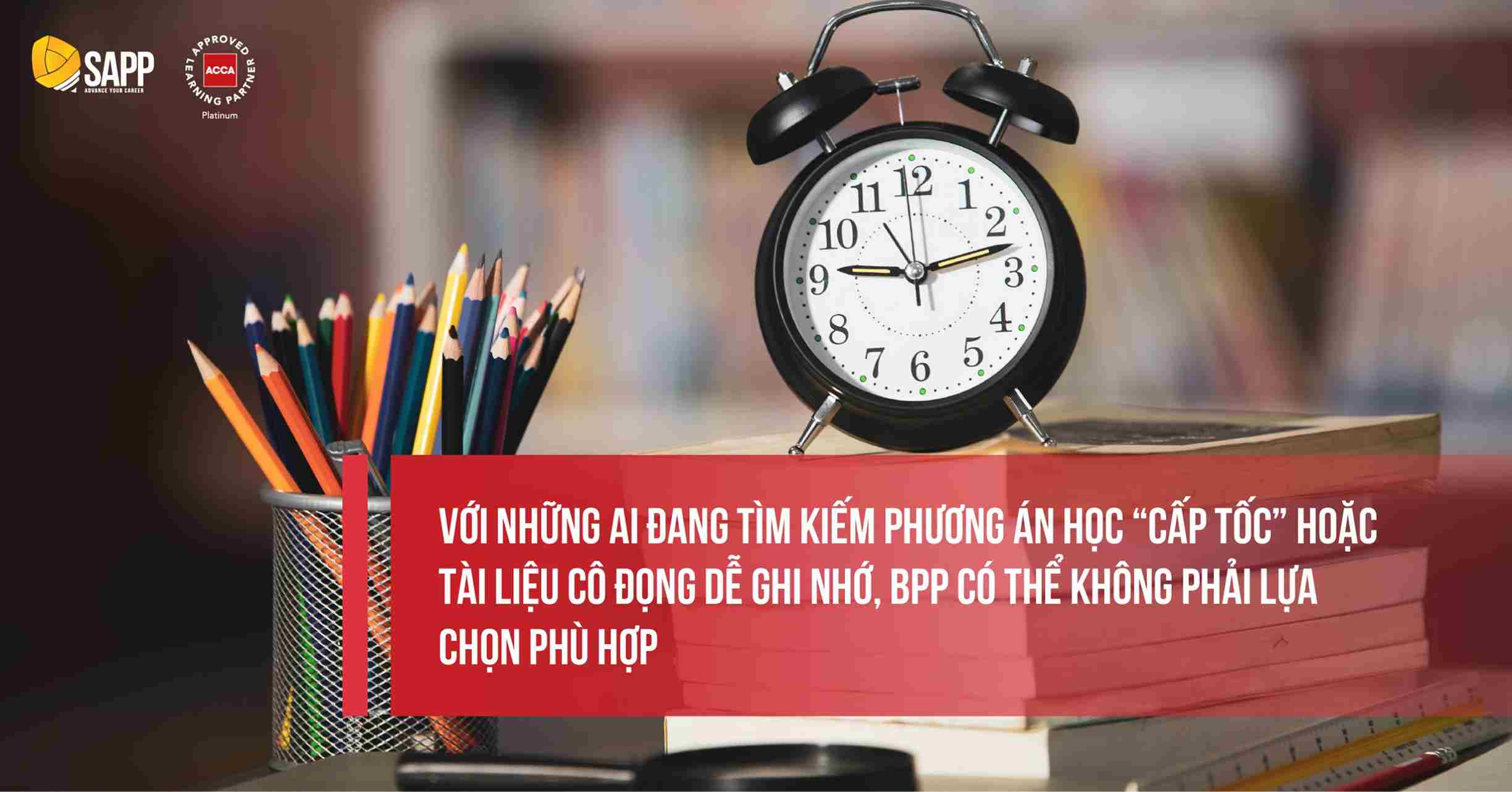 Lưu ý khi sử dụng giáo trình ACCA BPP 