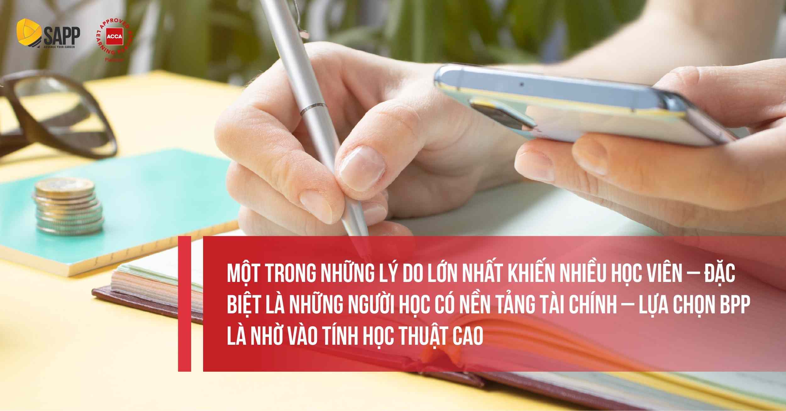 Nội dung giáo trình ACCA BPP có tính học thuật cao 