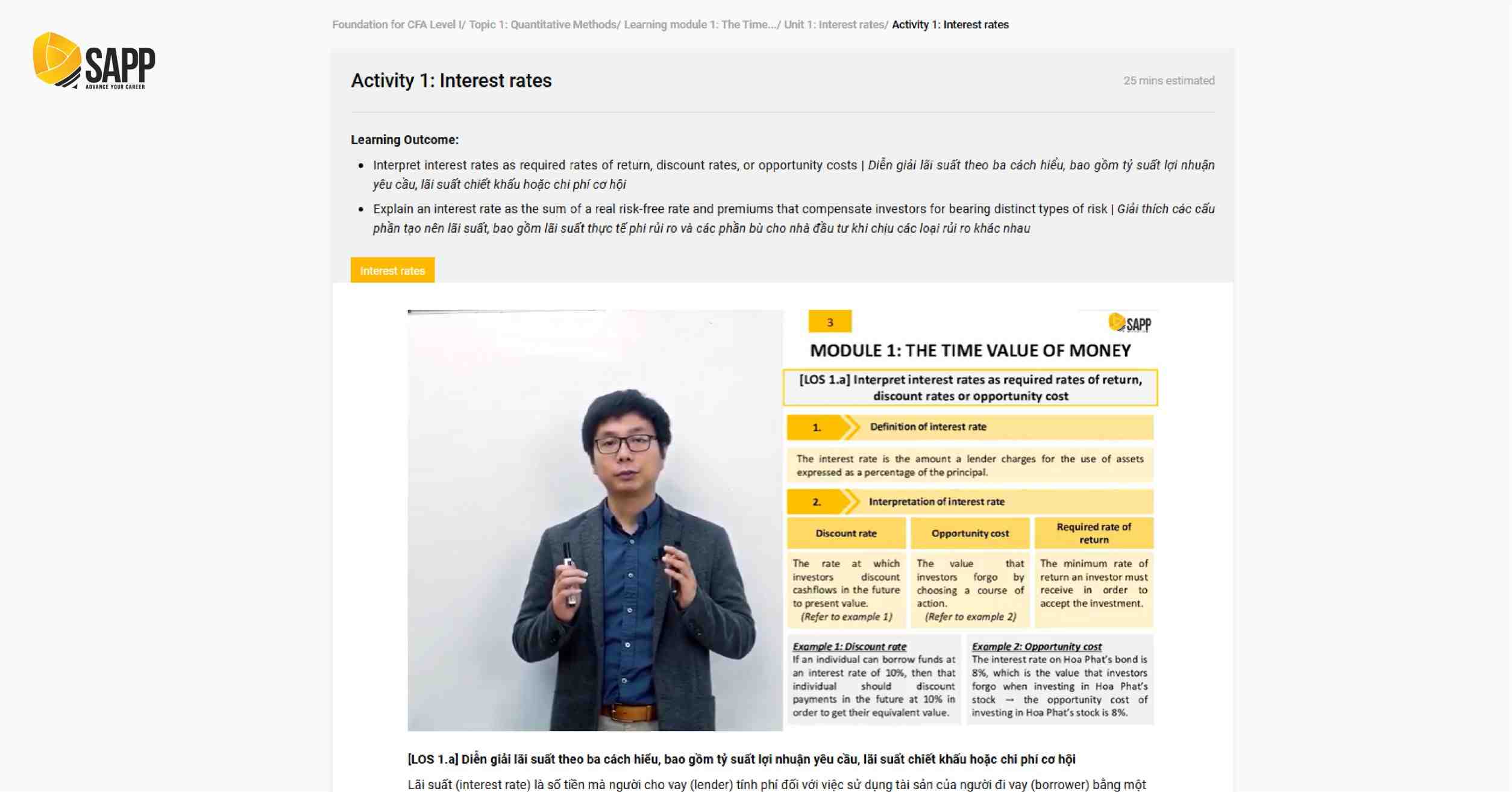 Hệ thống LMS hiện đại tại SAPP 