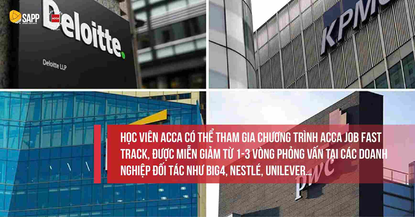 Nên học ACCA khi nào? Sinh viên sẽ được hưởng lợi từ chương trình Job Fast Track 