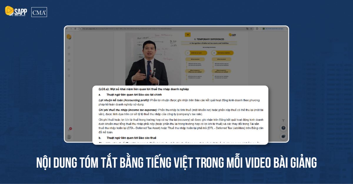 CMA Online Nội dung Tiếng Việt