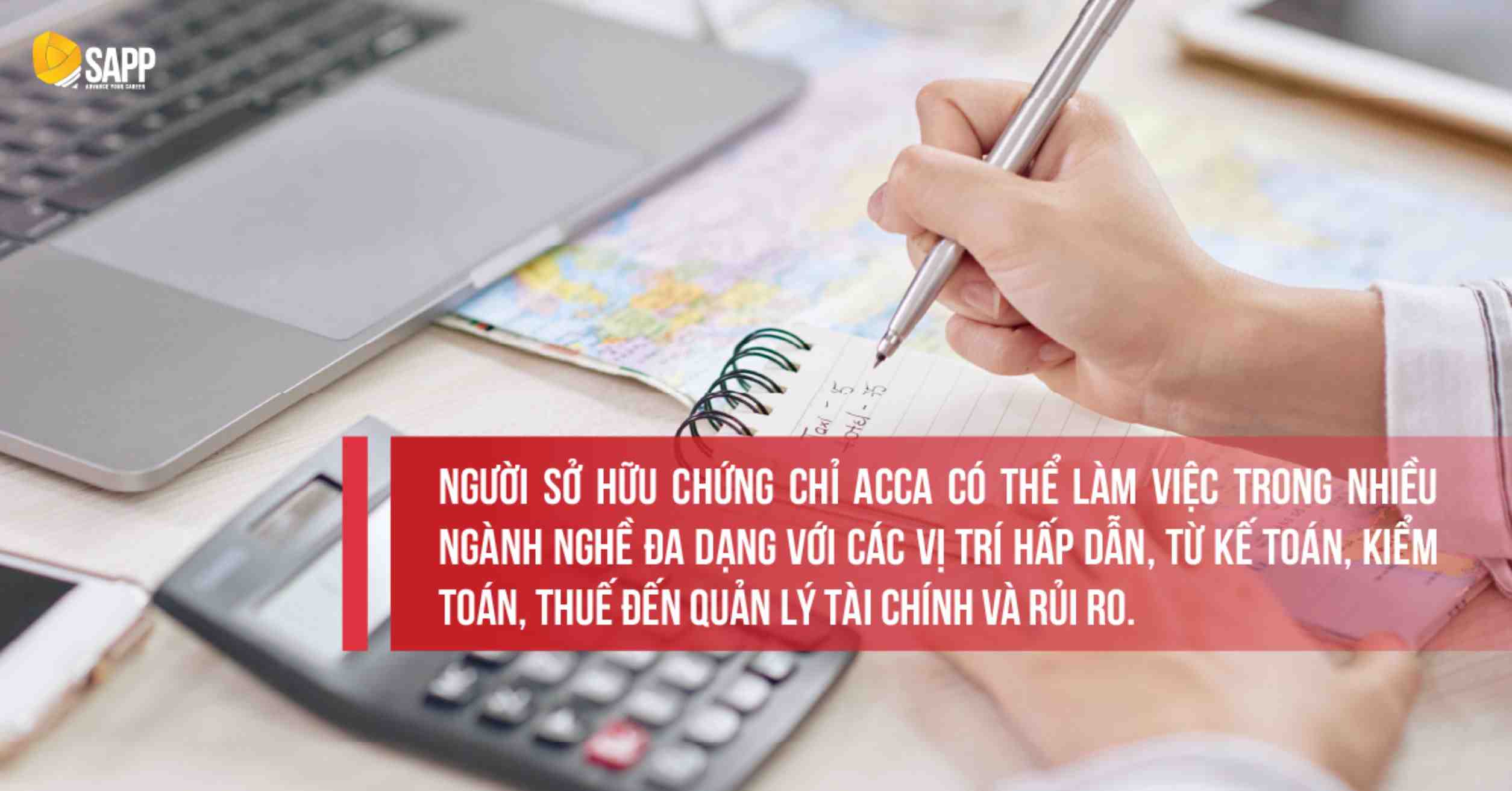 Chứng chỉ ACCA đem lại cơ hội việc làm đa dạng ngành nghề