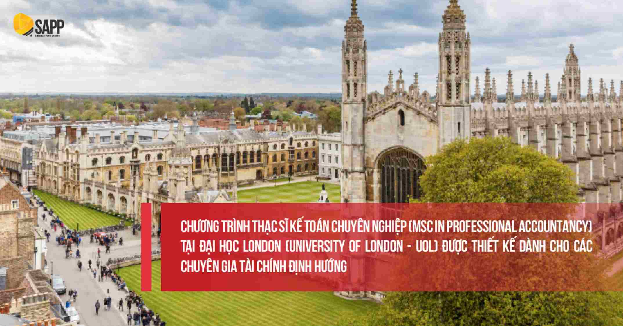 Học ACCA lấy bằng Thạc sĩ là chương trình dành cho chuyên gia Tài chính định hướng 