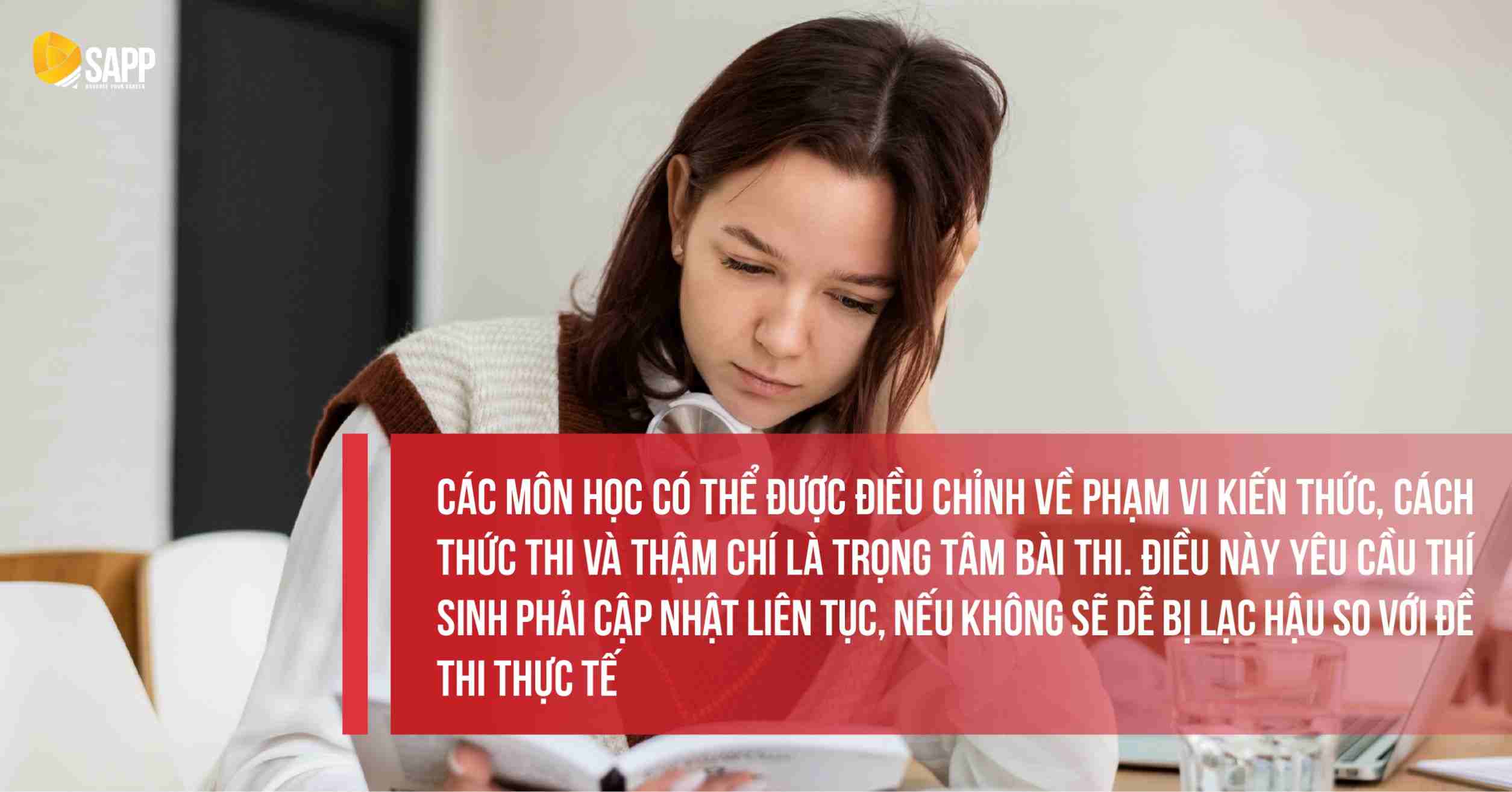 Pass rate ACCA thấp do các môn học thường xuyên điều chỉnh phạm vi kiến thức 