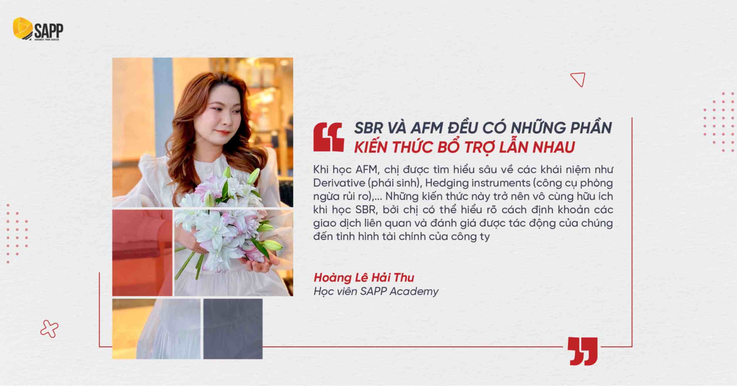 Học viên xuất sắc Hoàng Lê Hải Thu