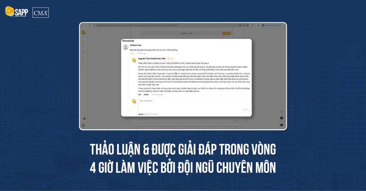 CMA Online thảo luận với đội ngũ chuyên môn