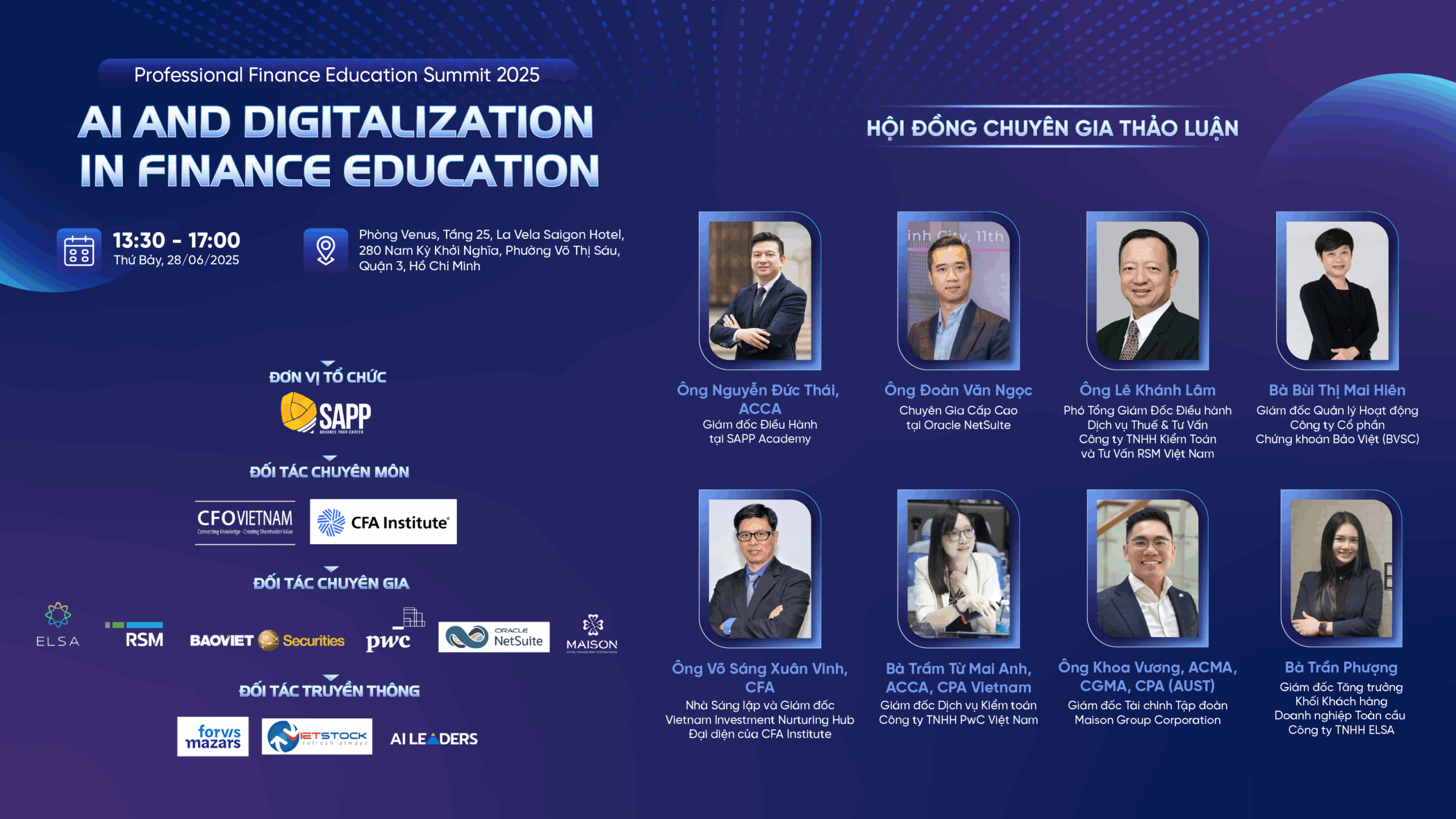 Professional Finance Education Summit 2025 – Hội nghị chuyên gia về Giáo dục ngành Tài chính trong kỷ nguyên số tiếp tục tổ chức tại Hồ Chí Minh