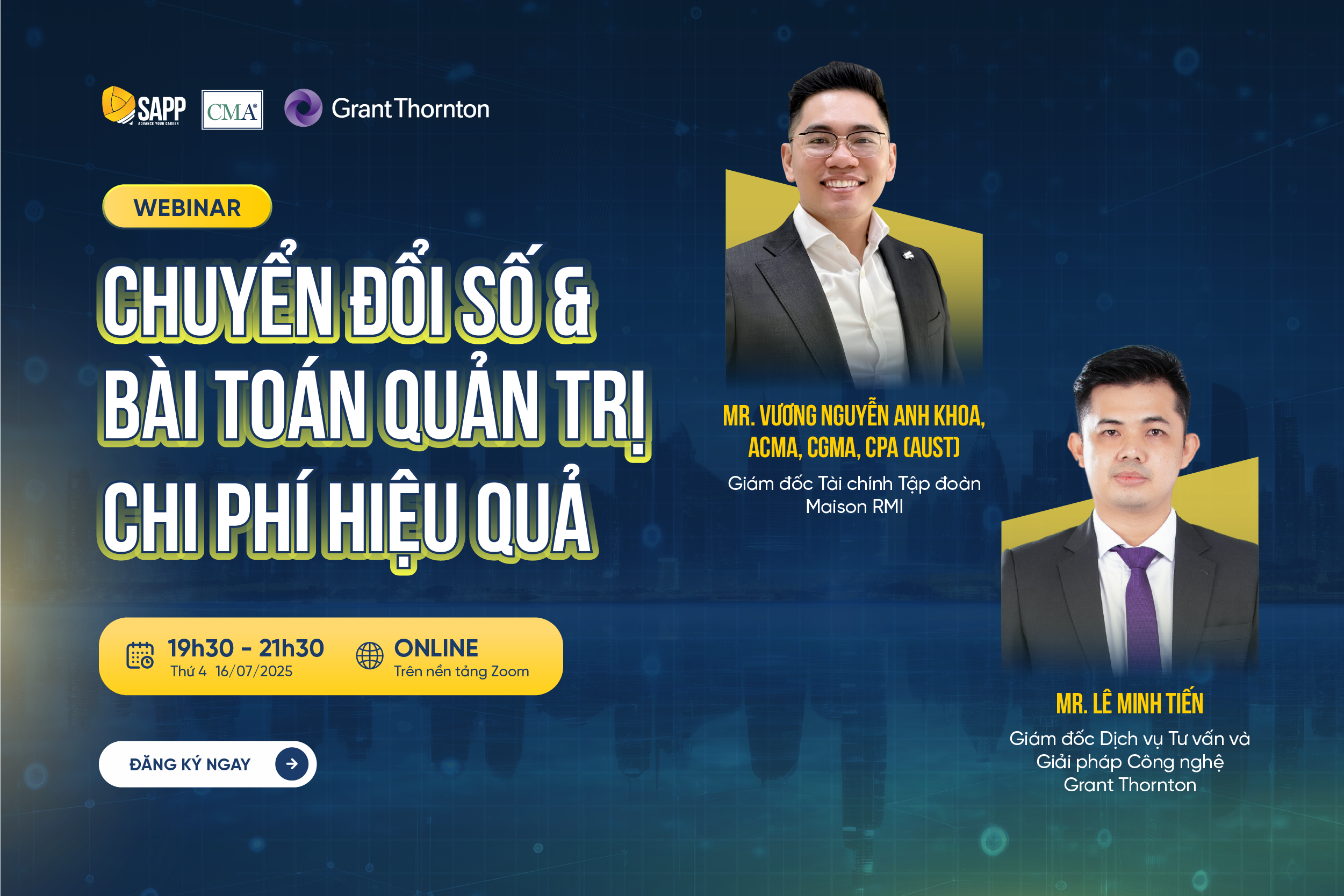 [Webinar] CHUYỂN ĐỔI SỐ & BÀI TOÁN QUẢN TRỊ CHI PHÍ HIỆU QUẢ