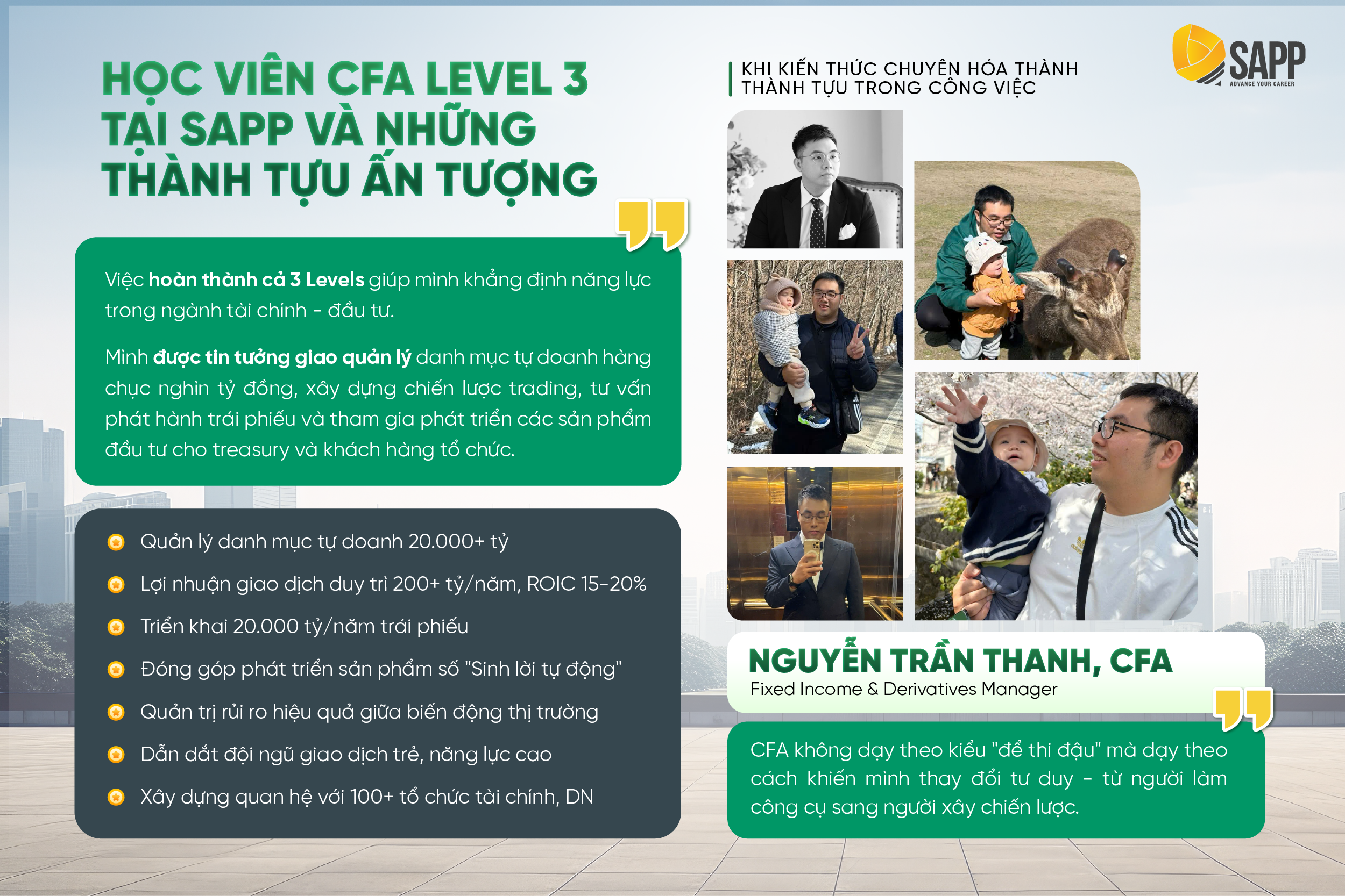 học viên pass CFA Nguyễn Trần Thanh