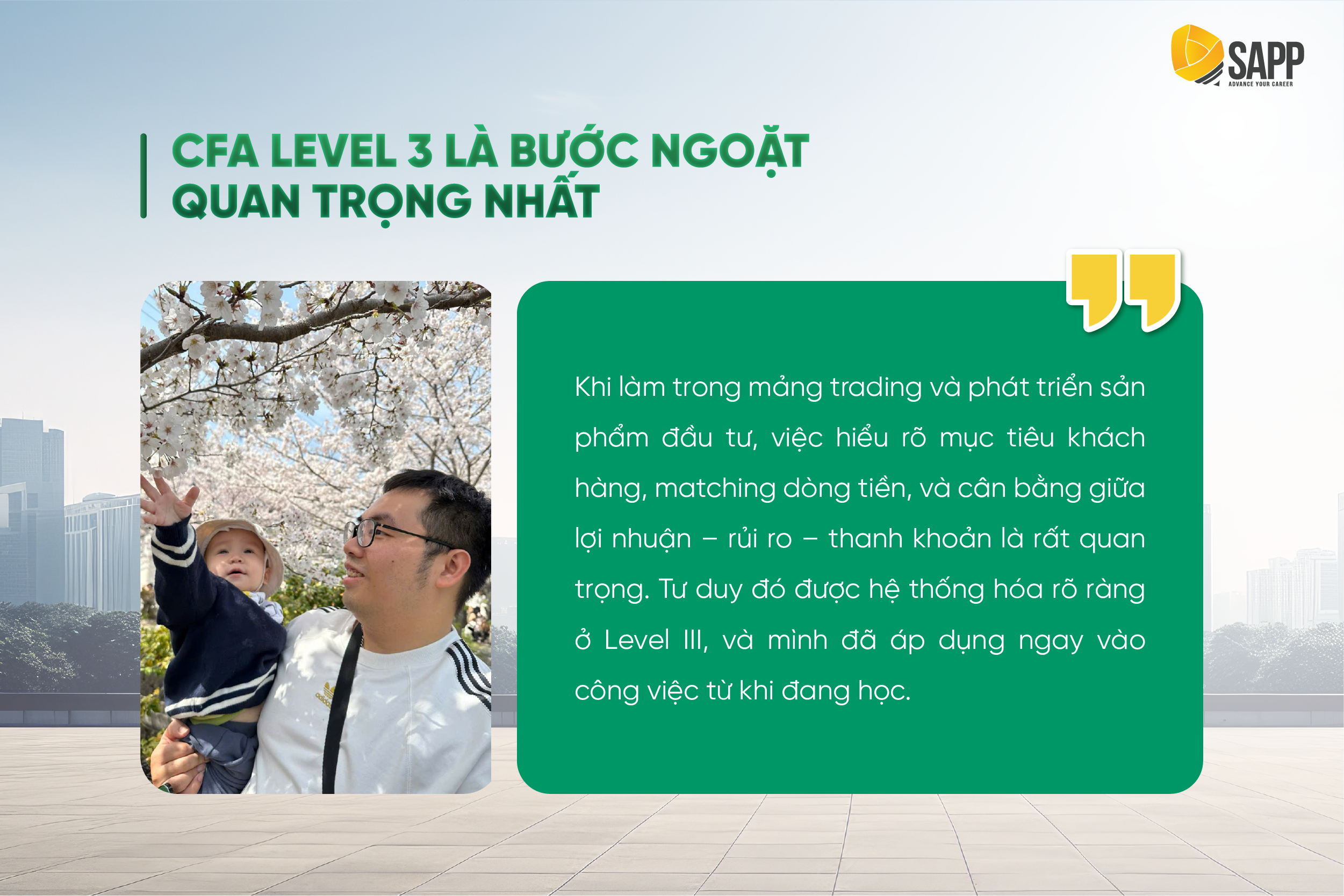 học viên pass CFA Nguyễn Trần Thanh