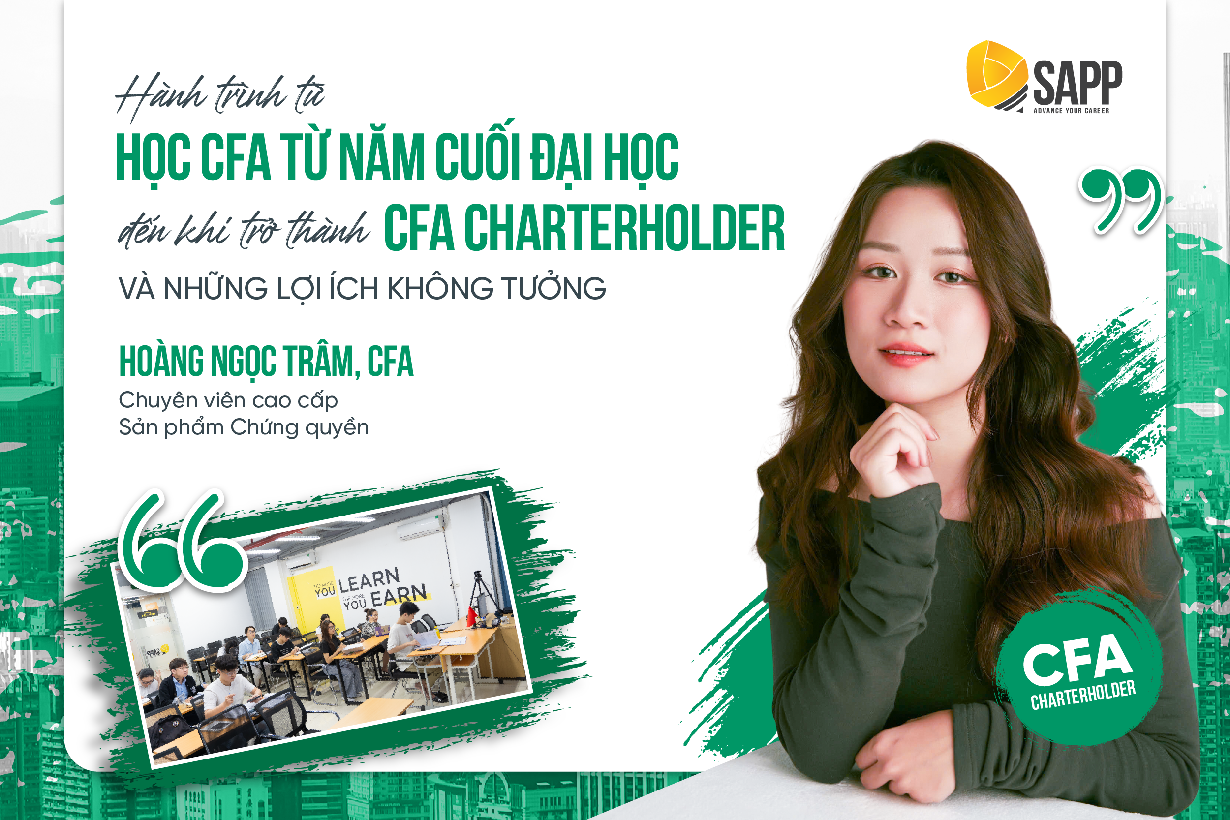 Học viên CFA Charterholder Hoàng Ngọc Trâm