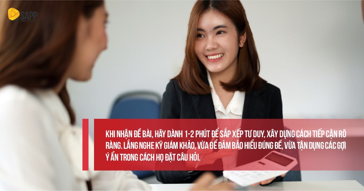 Khi nhận đề cho vòng Group Interview Big4, hãy dành 1-2 phút để sắp xếp tư duy 