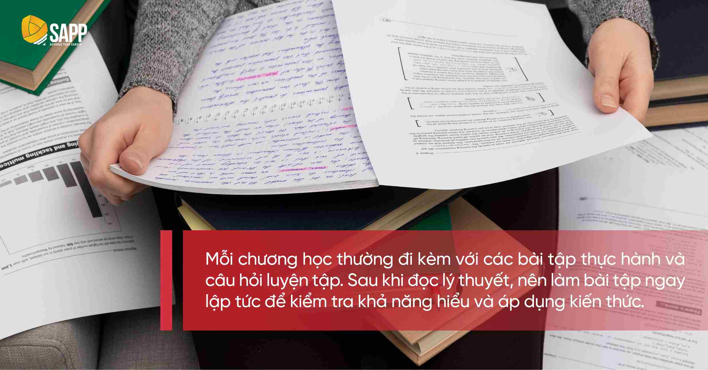 Học lý thuyết nên đi kèm thực hành khi tự học ACCA F7 
