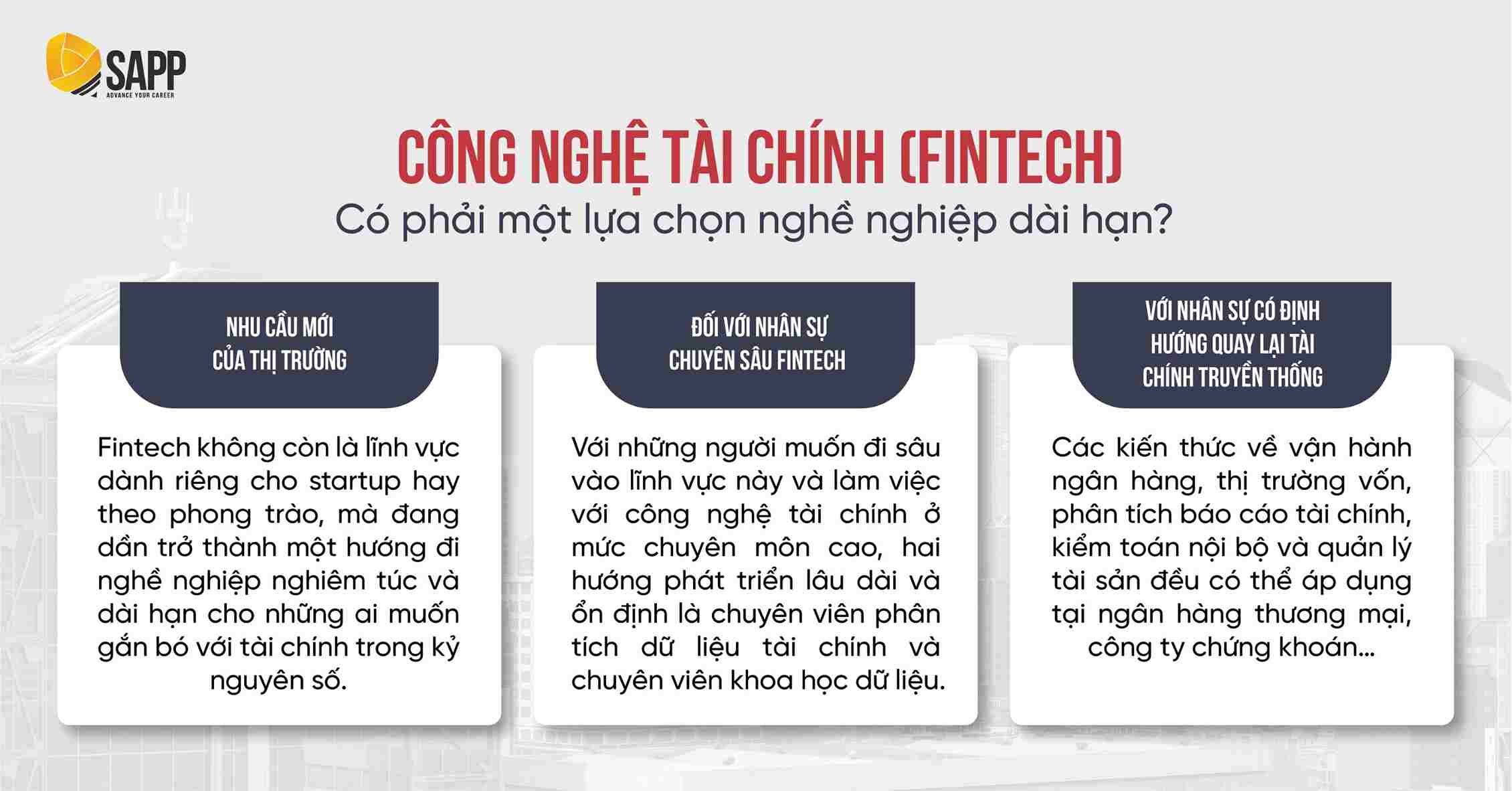 FinTech có phải 1 lựa chọn nghề nghiệp dài hạn? FinTech có phải 1 lựa chọn nghề nghiệp dài hạn?