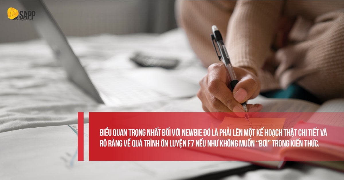 Lên kế hoạch học ACCA F7 rõ ràng 