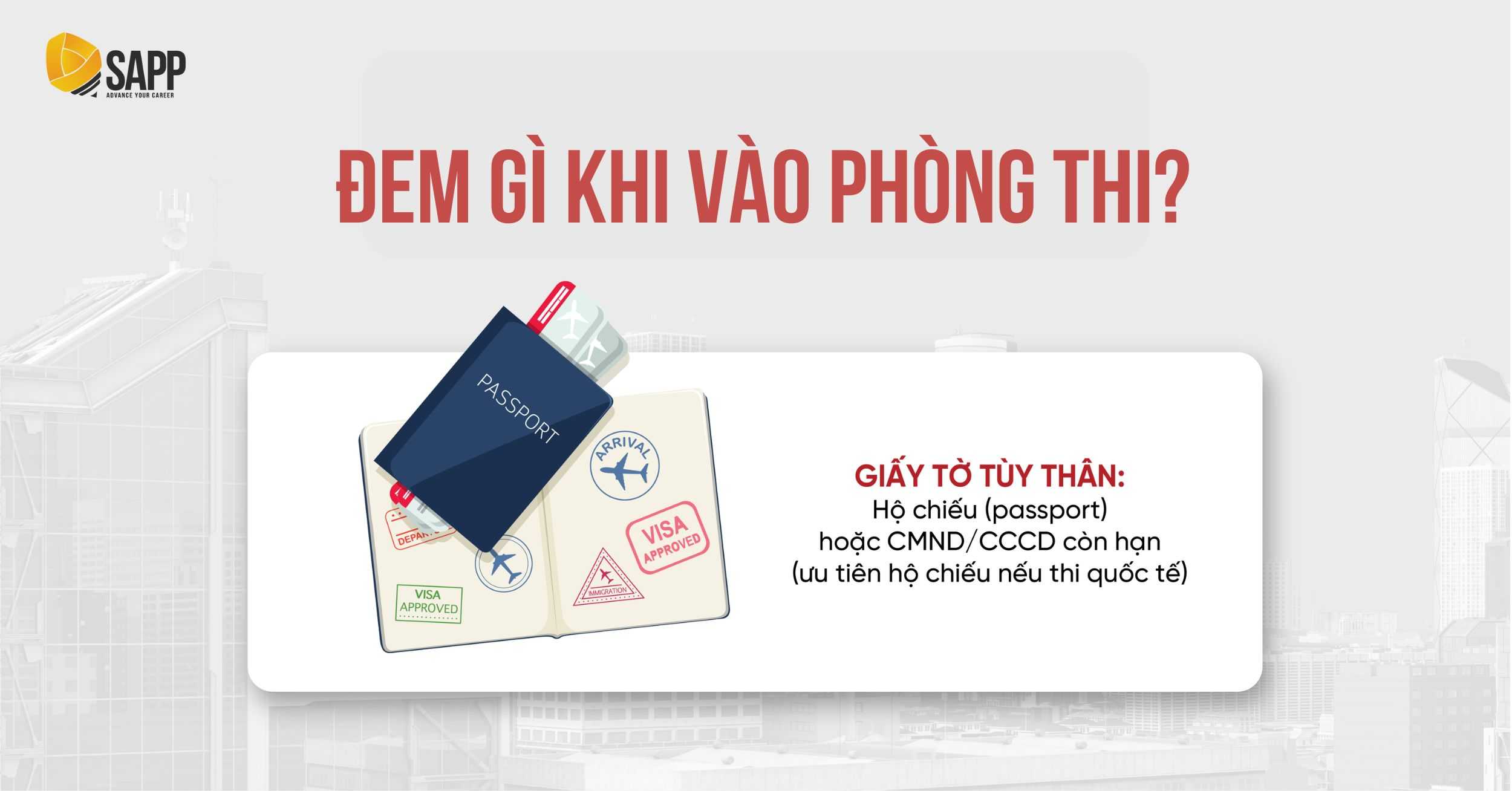 Theo kinh nghiệm thi ACCA, bạn nên kiểm tra kĩ hộ chiếu trước khi thi Theo kinh nghiệm thi ACCA, bạn nên kiểm tra kĩ hộ chiếu trước khi thi
