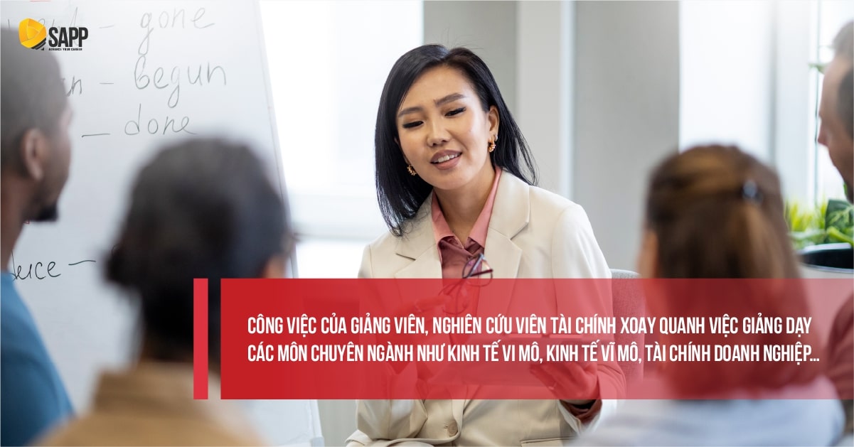 Công việc chính của giảng viên Kinh tế học Tài chính Công việc chính của giảng viên Kinh tế học Tài chính