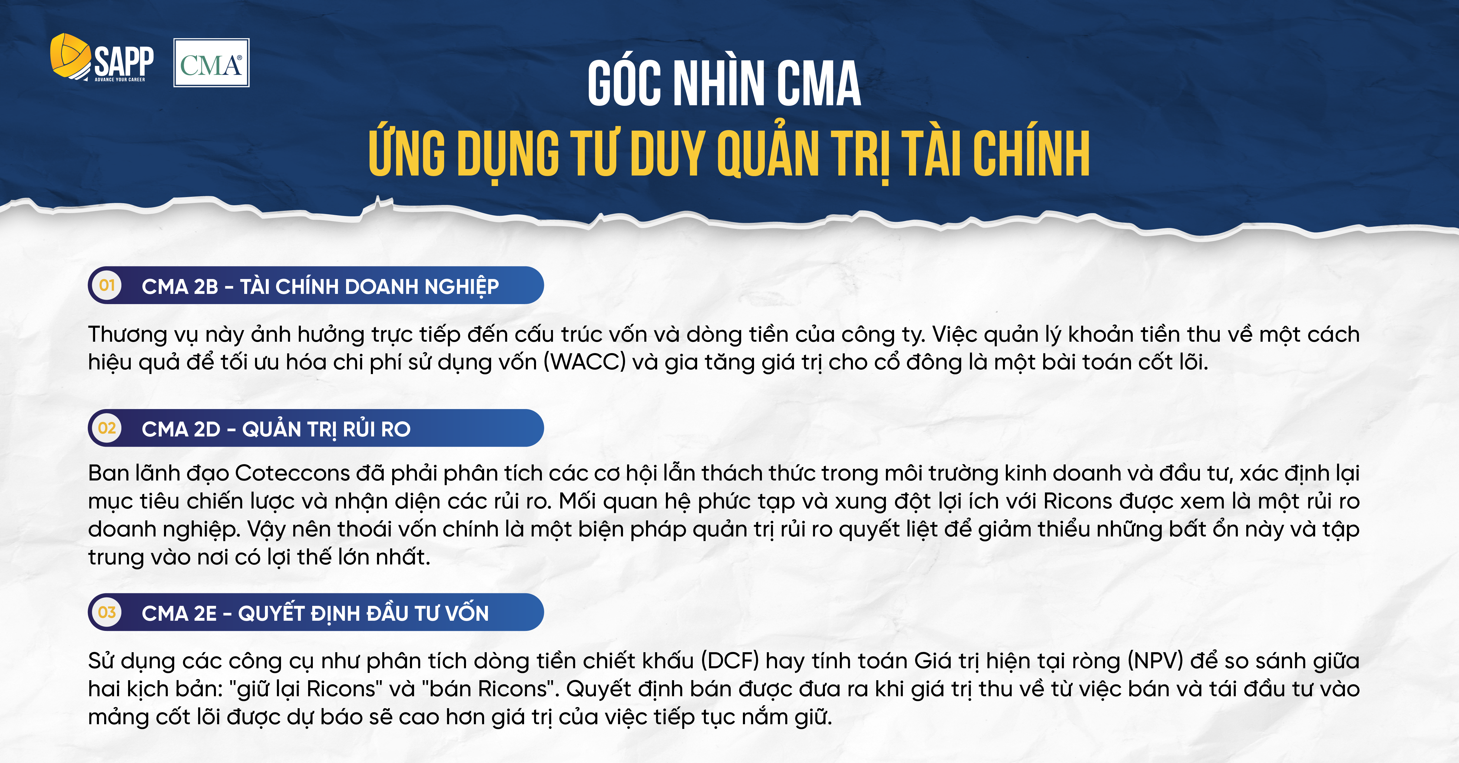 Phân tích thương vụ thoái vốn dưới góc nhìn CMA Hoa Kỳ