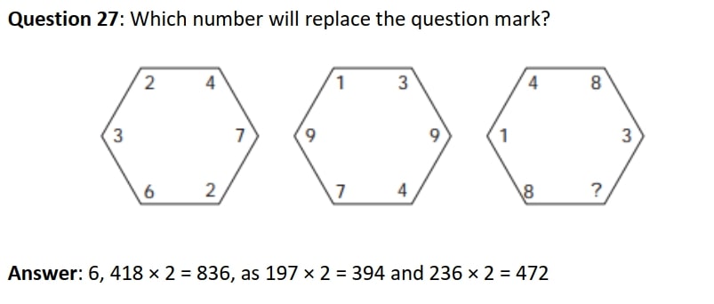 Ví dụ về đề thi Big4 IQ 