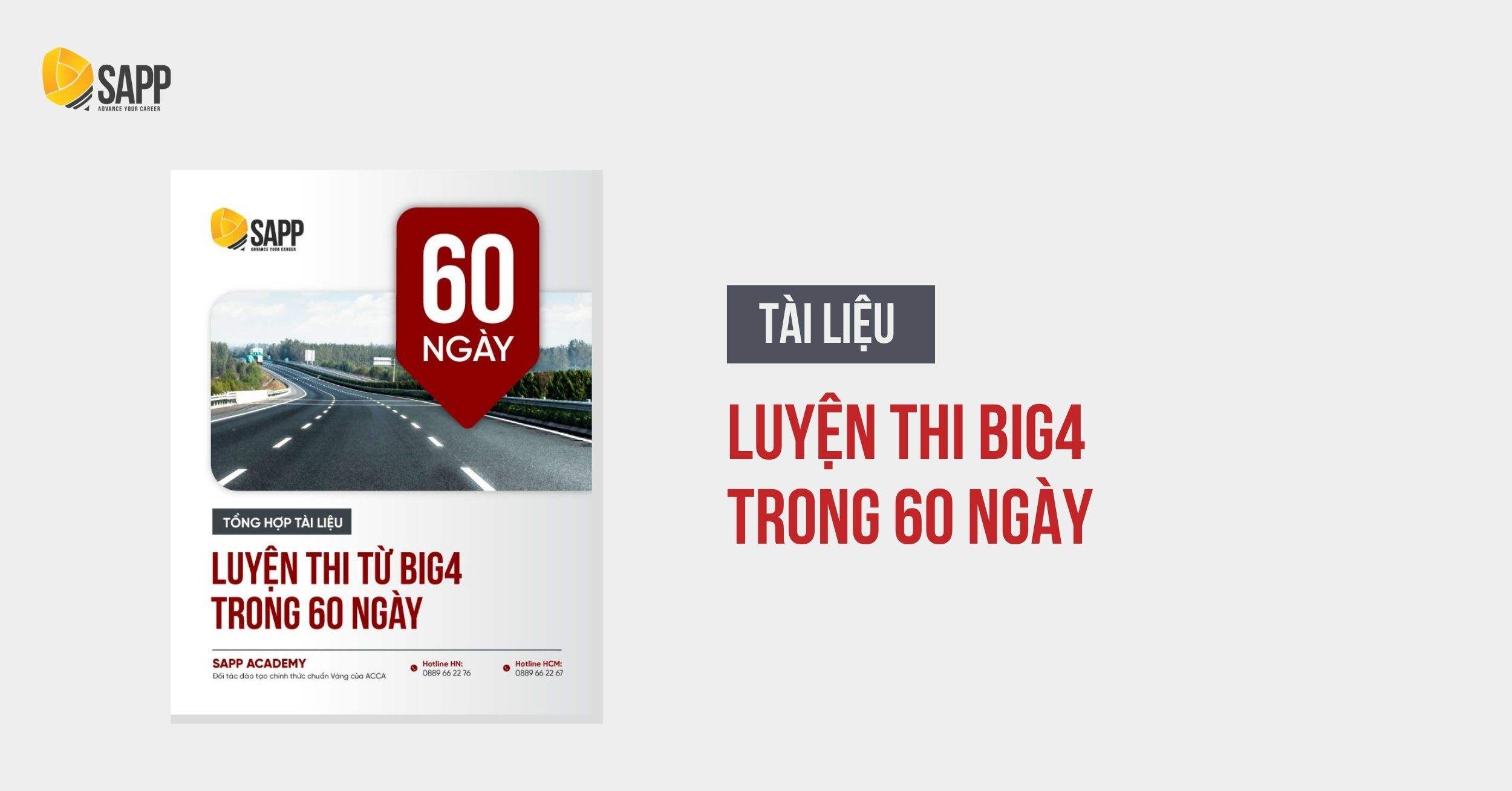 Tài liệu ôn thi Big4 cấp tốc trong 60 ngày 