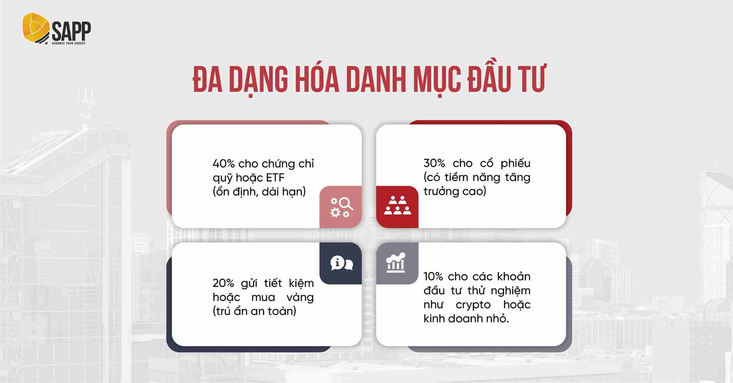 Học cách đa dạng hóa danh mục đầu tư khi học Tài chính cơ bản 