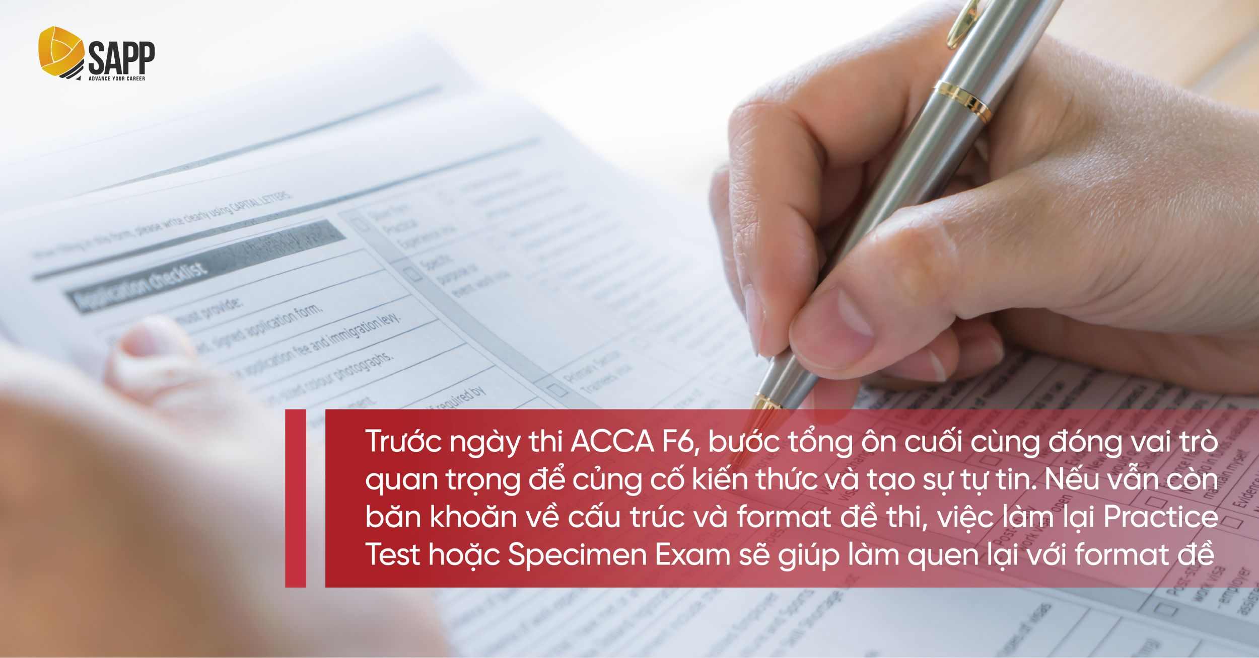 Tổng ôn tập là bước quan trọng sau khi tự học ACCA F6 