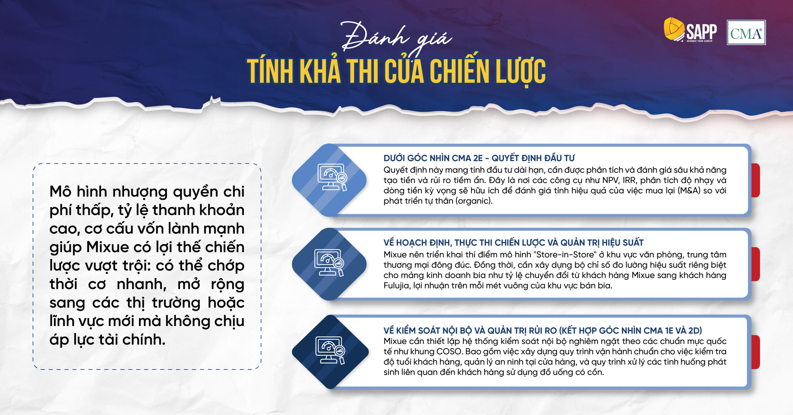 Đánh giá tính khả thi của chiến lược