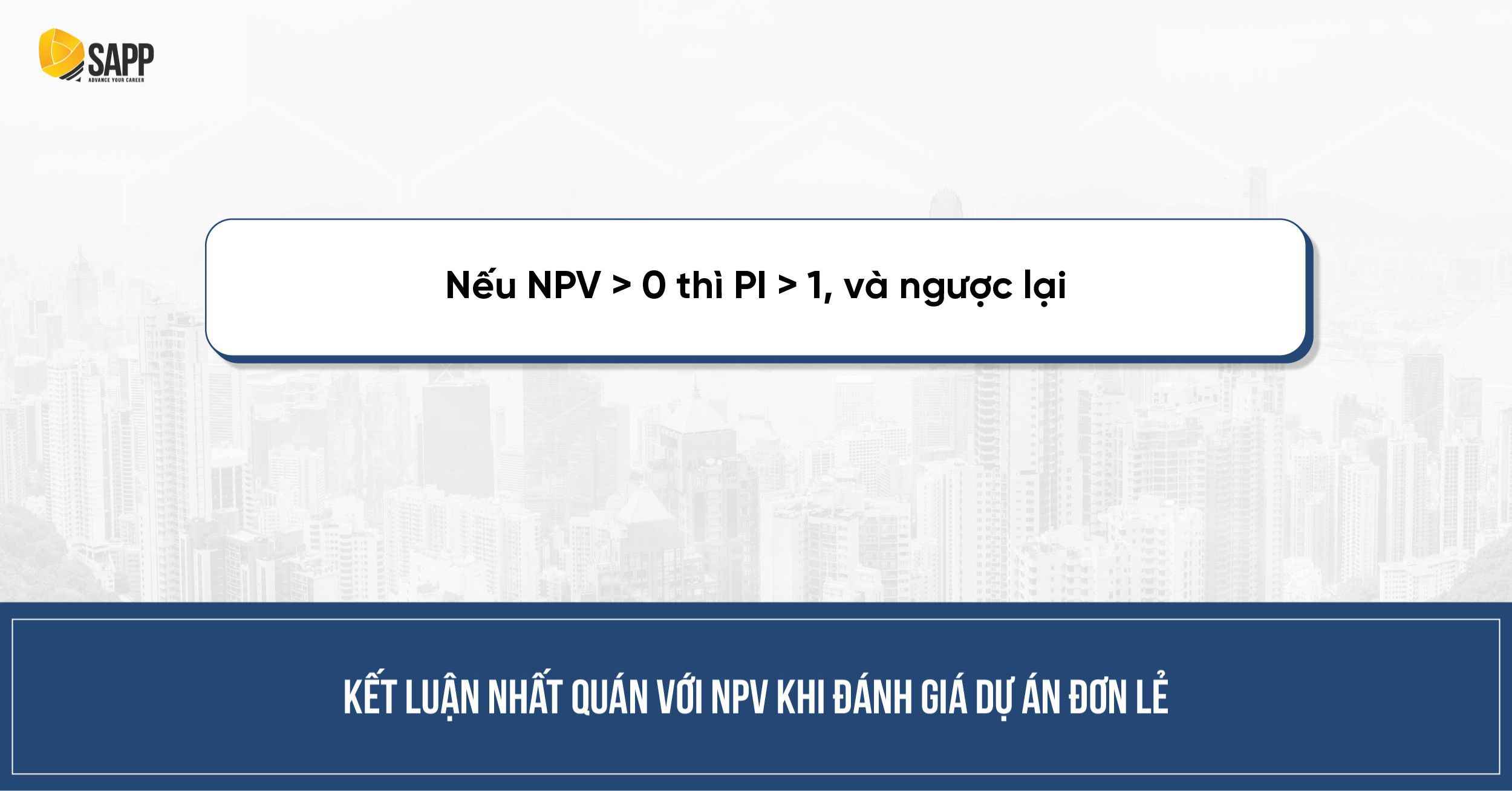 Sử dụng PI để đánh giá dự án 