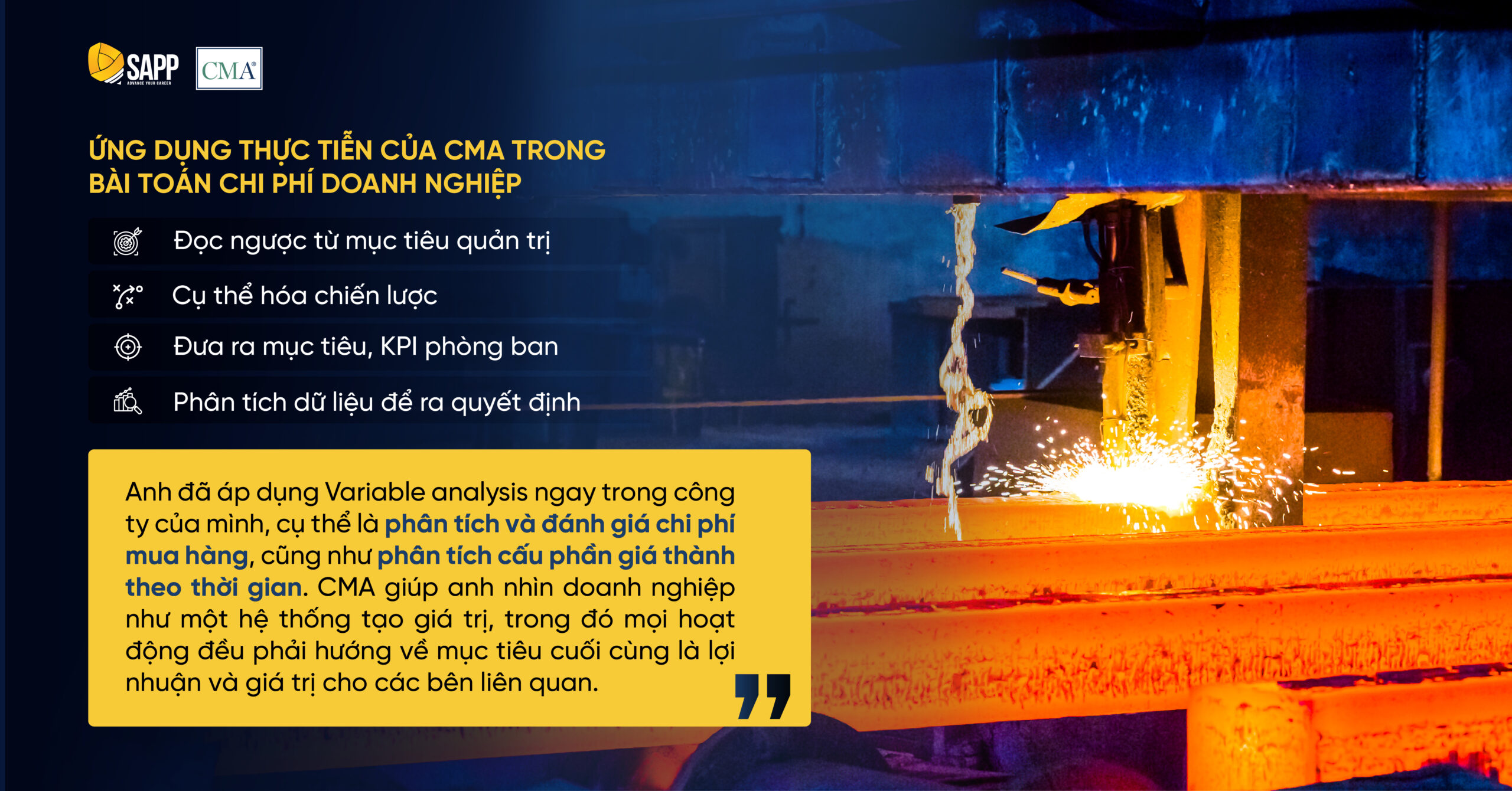 Ứng dụng của CMA trong giải quyết bài toán doanh nghiệp