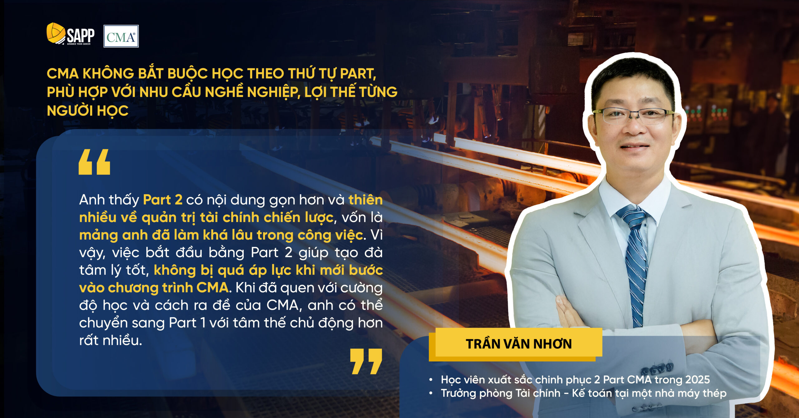 Nội dung CMA phù hợp linh hoạt với nhu cầu người đi làm