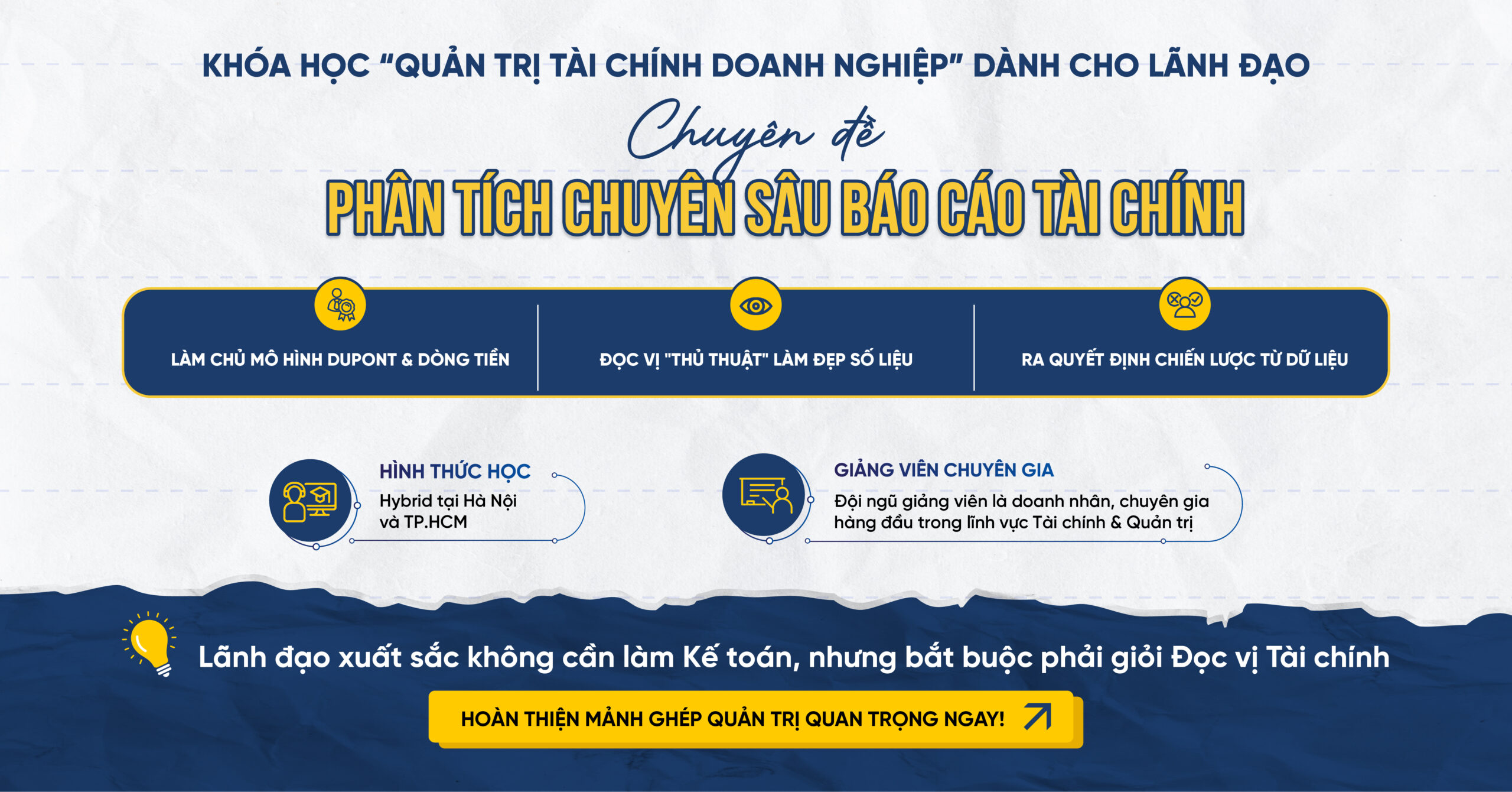 Chuyên đề "Phân Tích Chuyên Sâu Báo Cáo Tài Chính"
