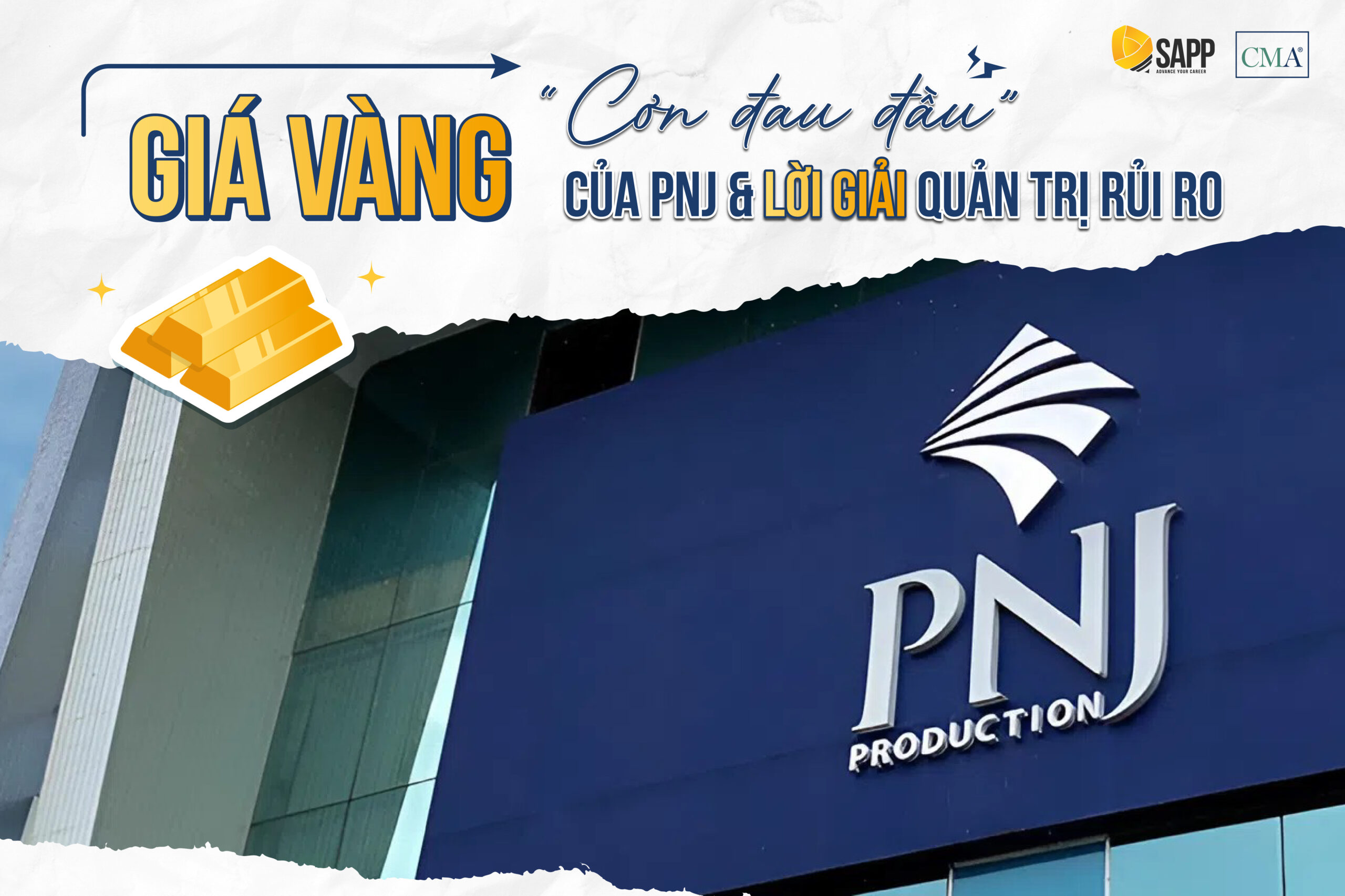 PNJ quản trị rủi ro giá vàng