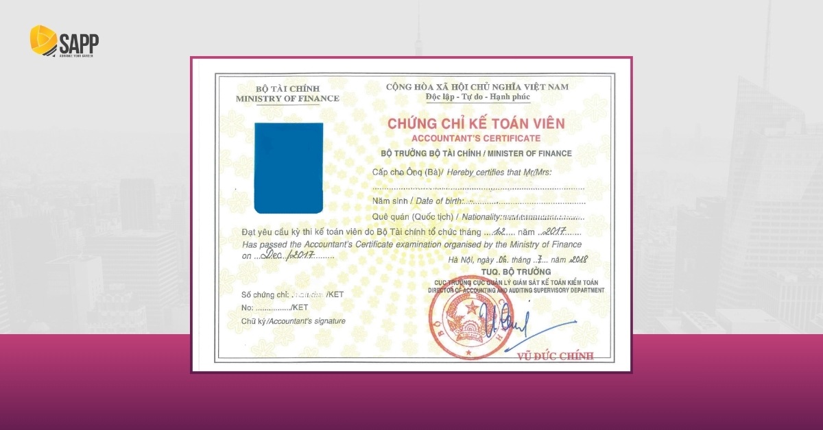 Chứng chỉ CPA Việt Nam 