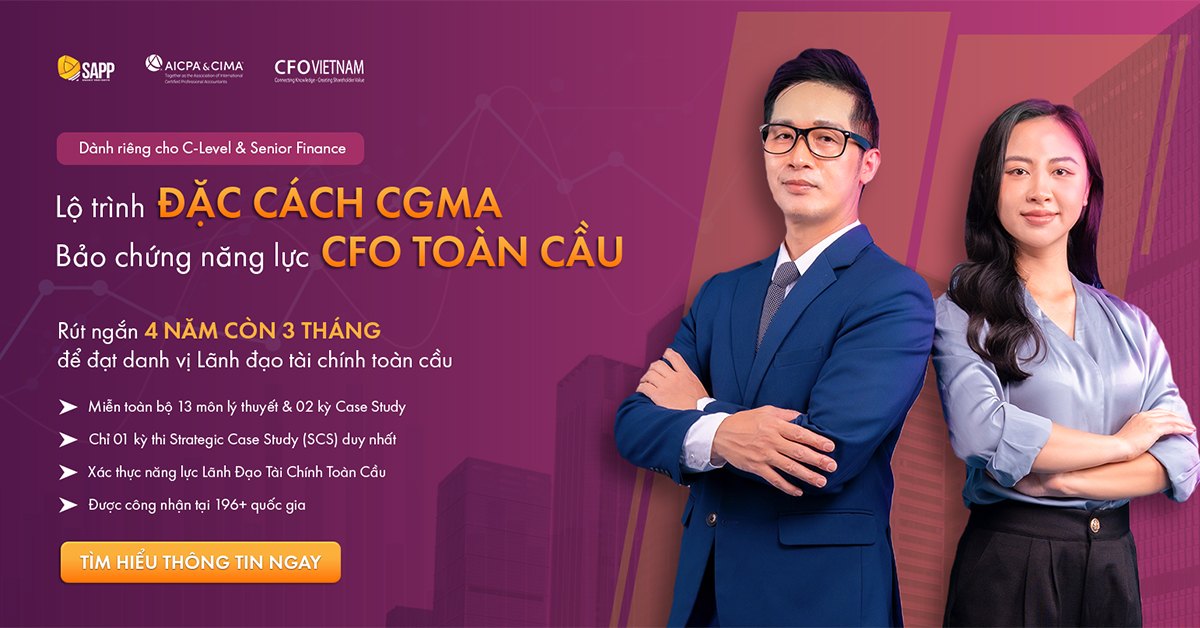 Nhận chứng chỉ CGMA qua chương trình CFO Programme độc quyền tại SAPP 