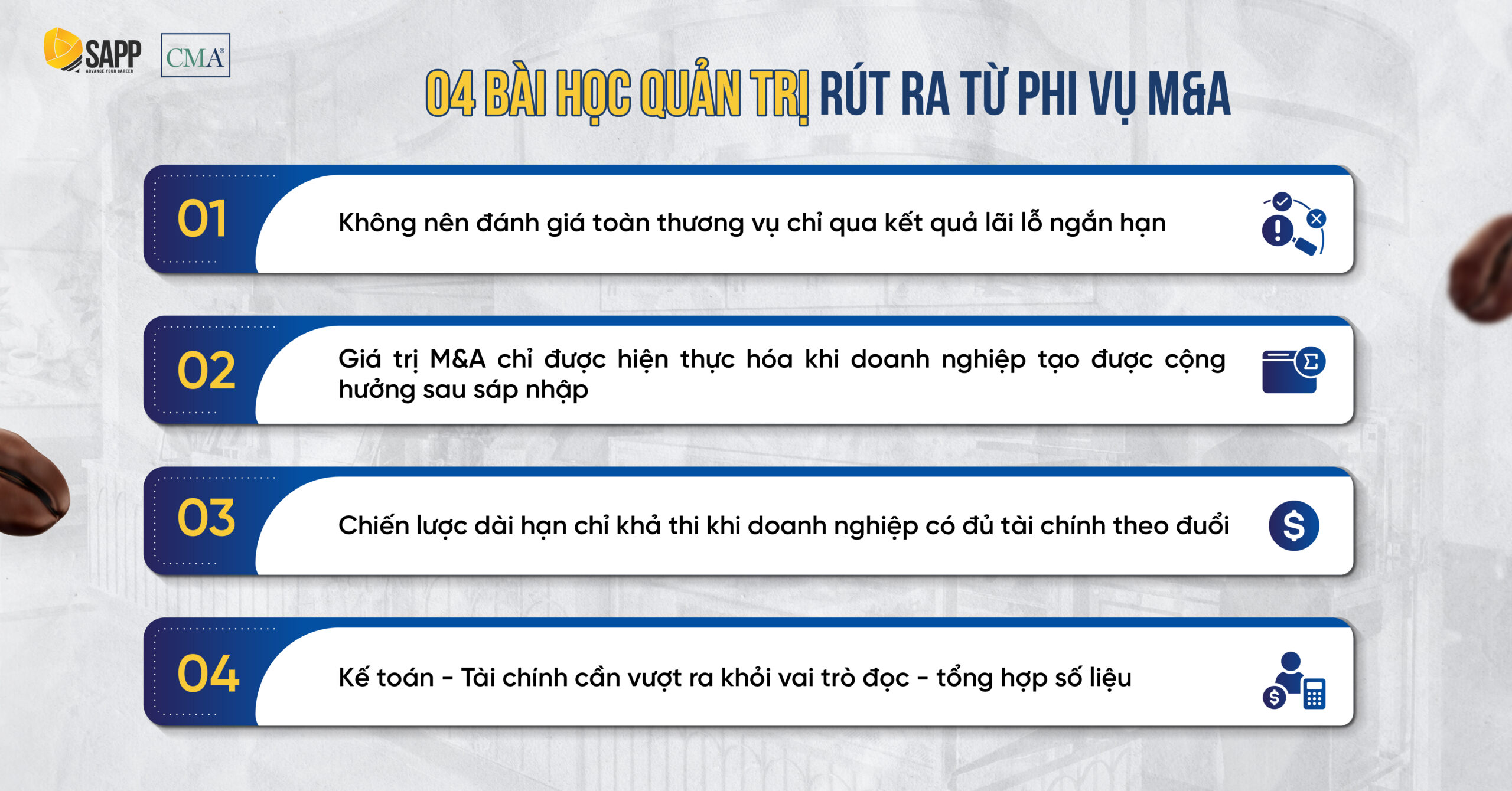 04 bài học quản trị rút ra từ phi vụ M&A