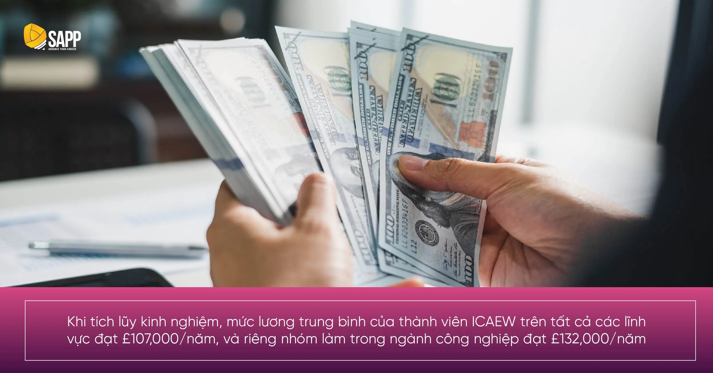 Mức lương trung bình của người sở hữu CA thấp hơn so với CGMA ở vị trí vị trí CFO hoặc Finance Director