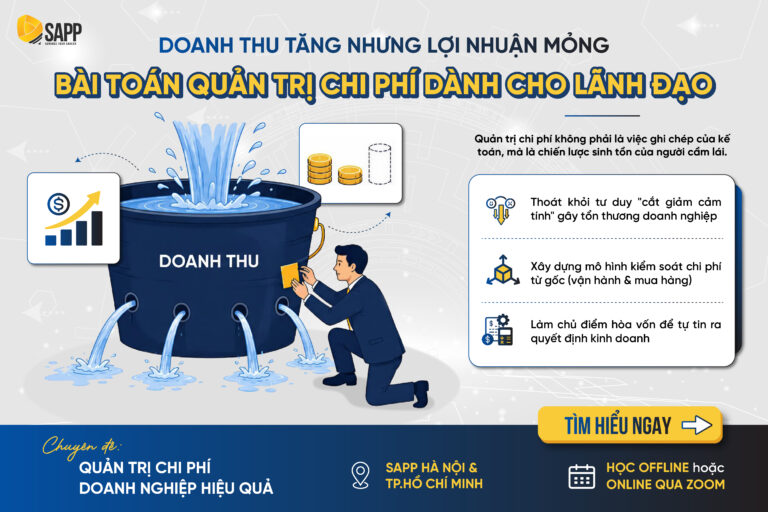 Doanh thu tăng nhưng lợi nhuận mỏng: Bài toán quản trị chi phí dành cho lãnh đạo
