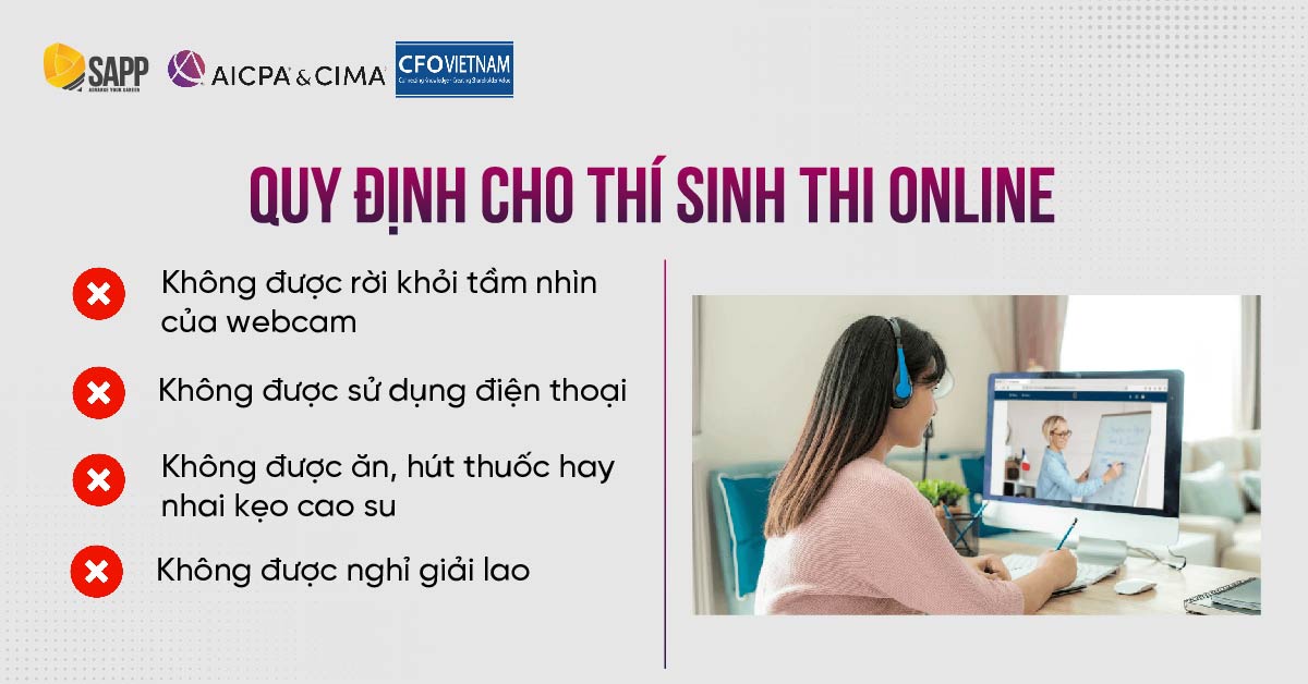 Quy định dành cho các thí sinh thi CGMA Online Quy định dành cho các thí sinh thi CGMA Online