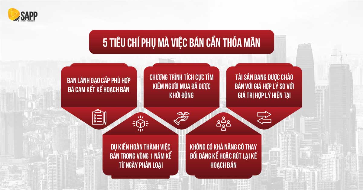 5 tiêu chí phụ mà việc bán cần thỏa mãn