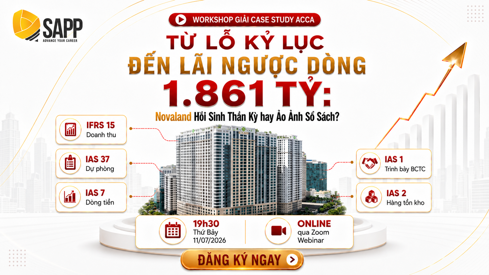 Workshop giải case study Novaland - SAPP Academy - 19h30 Thứ Bảy 11/07/2026
