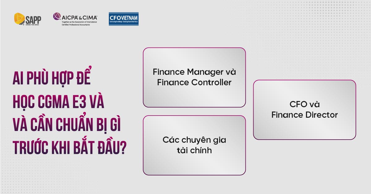 Ai phù hợp để học CGMA E3 và cần chuẩn bị gì trước khi bắt đầu?