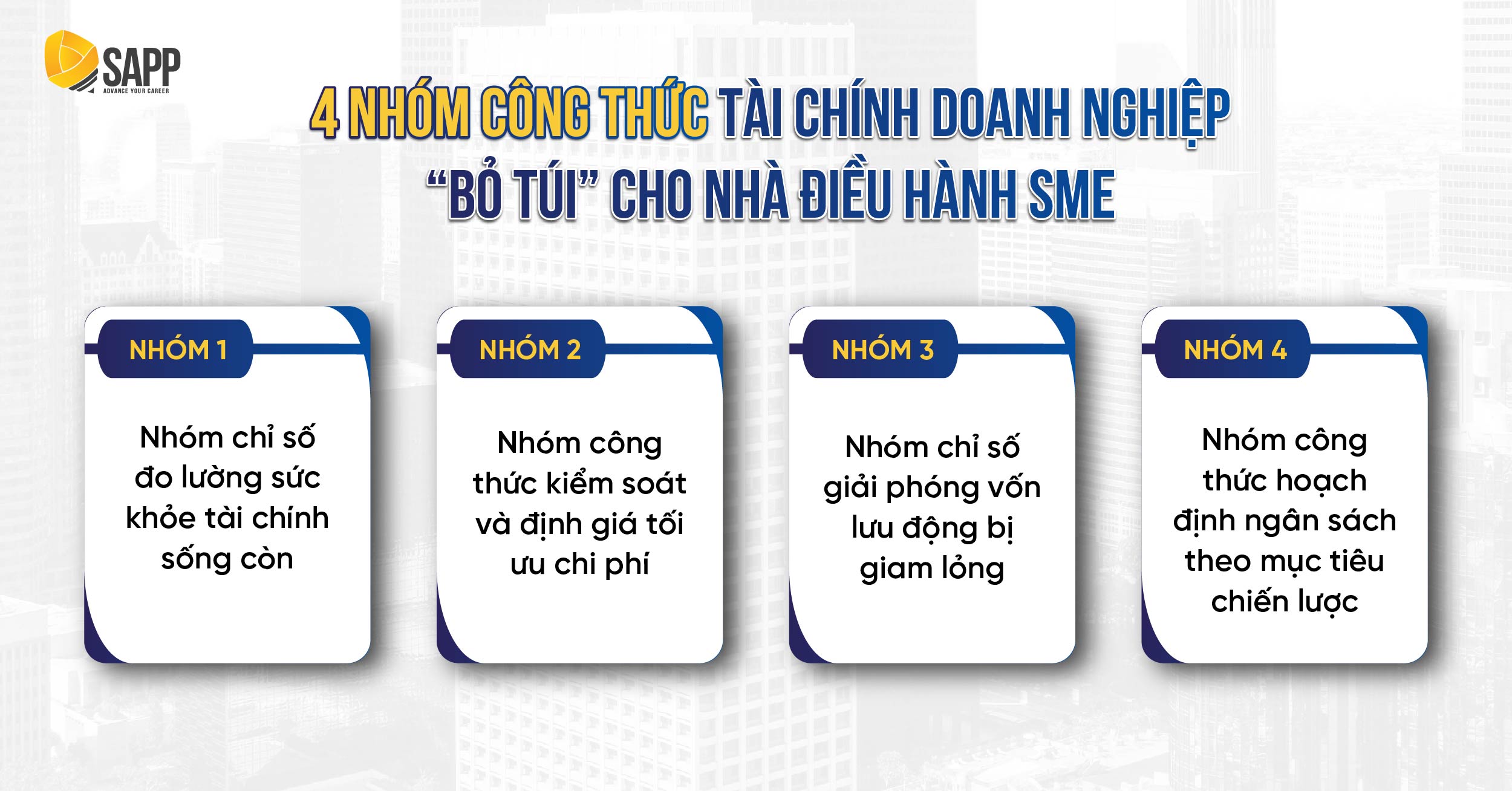 4 nhóm công thức tài chính doanh nghiệp “bỏ túi” cho nhà điều hành SME 4 nhóm công thức tài chính doanh nghiệp “bỏ túi” cho nhà điều hành SME