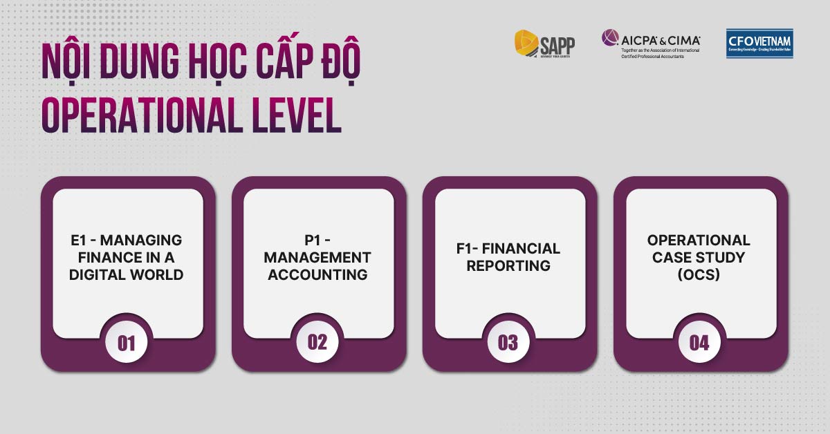 Nội dung học cấp độ Operational Level Nội dung học cấp độ Operational Level