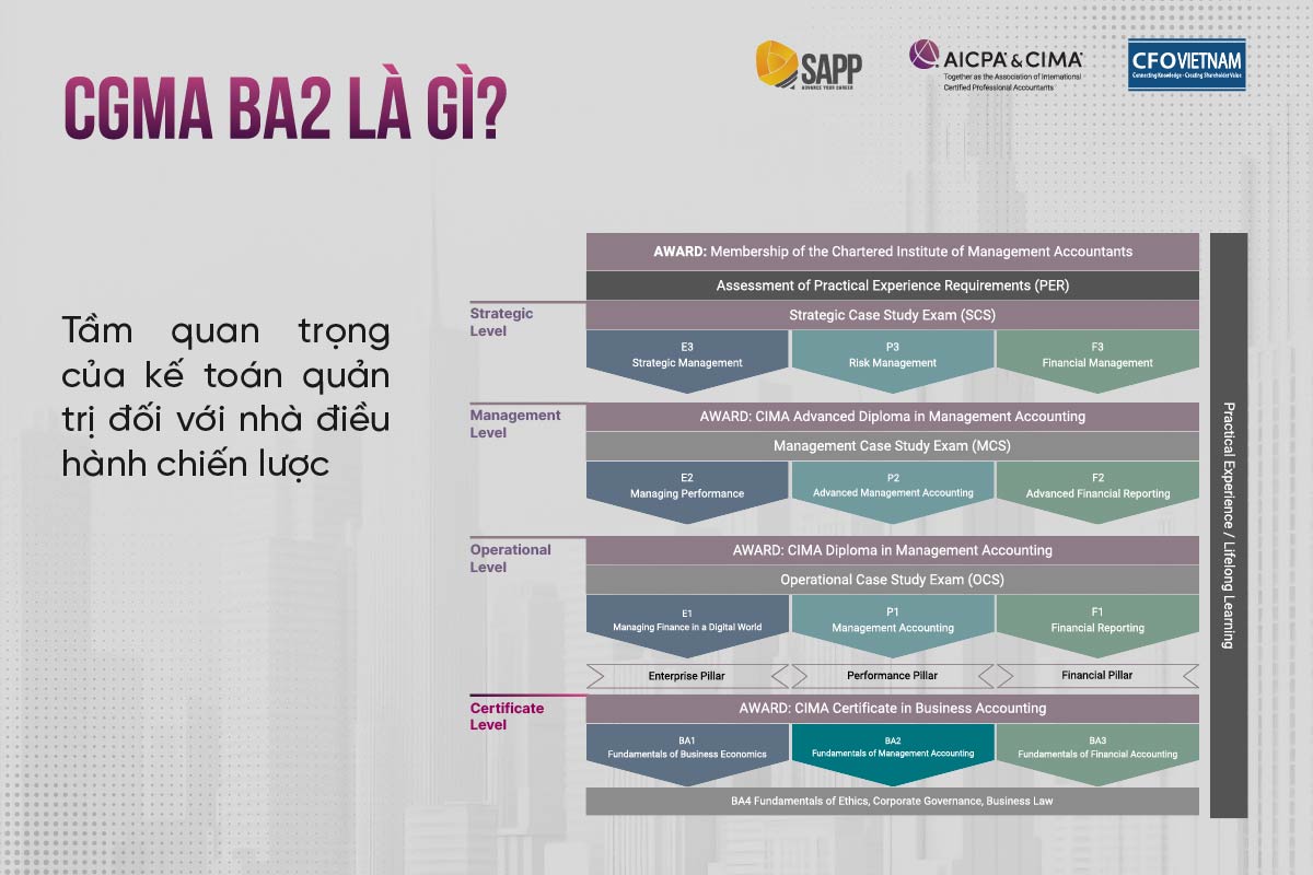 CGMA BA2 là gì? Tầm quan trọng của kế toán quản trị đối với nhà điều hành chiến lược